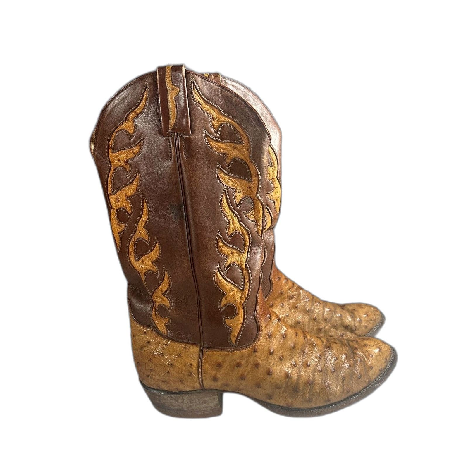 Tony Lama Tony Lama Vintage Western Leather Boots Quill Ostrich Skin B Size US 11 / EU 44 - 2 Thumbnail