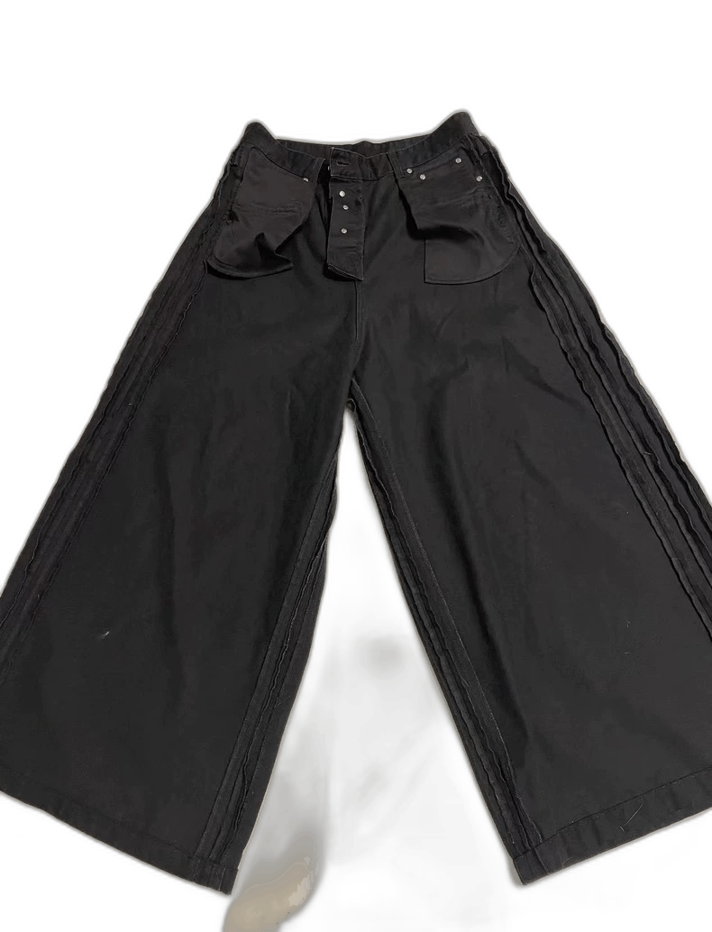 Vetements vetements black baggy wide-leg trousers Size US 30 / EU 46 - 1 Thumbnail