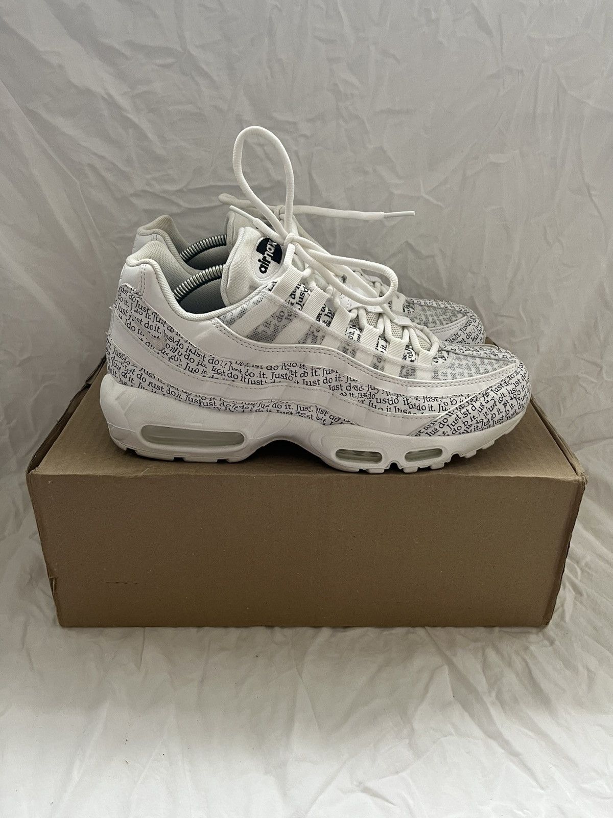 Nike Nike Air Max 95 Just Do It « Pack White »🐻‍❄️ Size US 10 / EU 43 - 3 Thumbnail