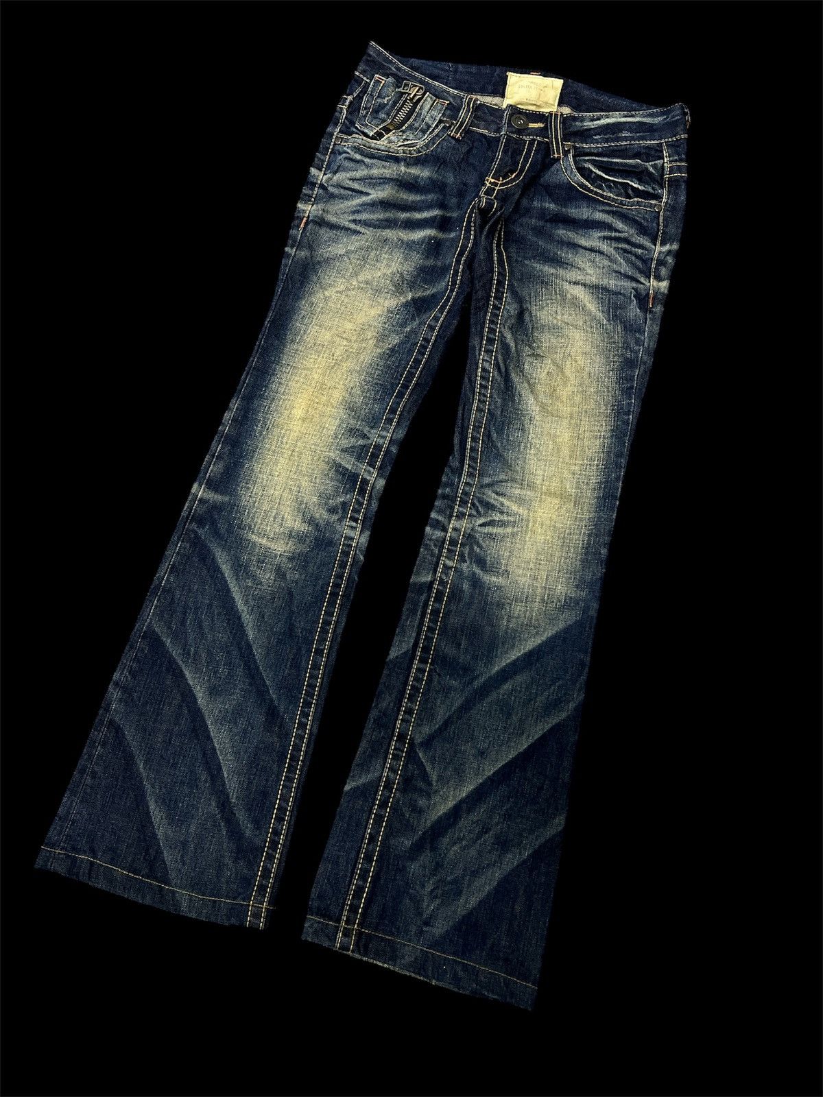 Japanese Brand × Jean FLARED‼️LOLITA RUSTY DISTRESSED DENIM PANT Size US 28 / EU 44 - 8 Thumbnail