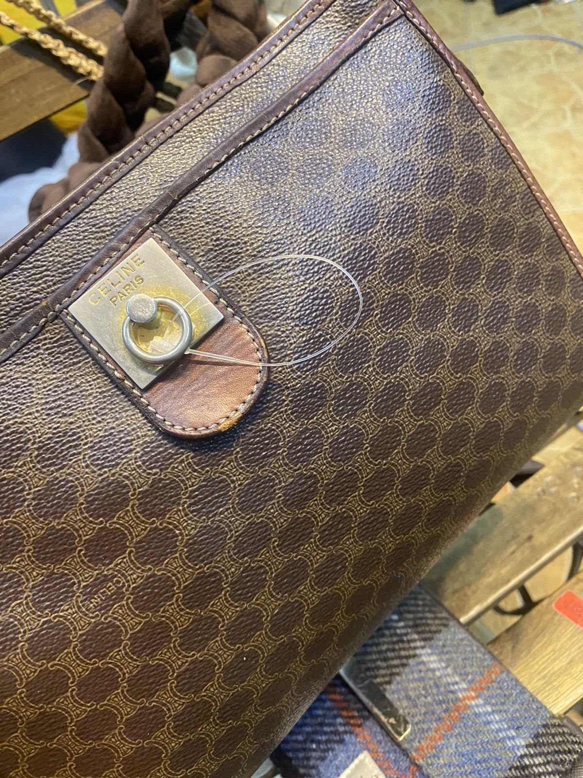 Celine Authentic Vintage Celine Monogram Clutch Size ONE SIZE - 12 Thumbnail