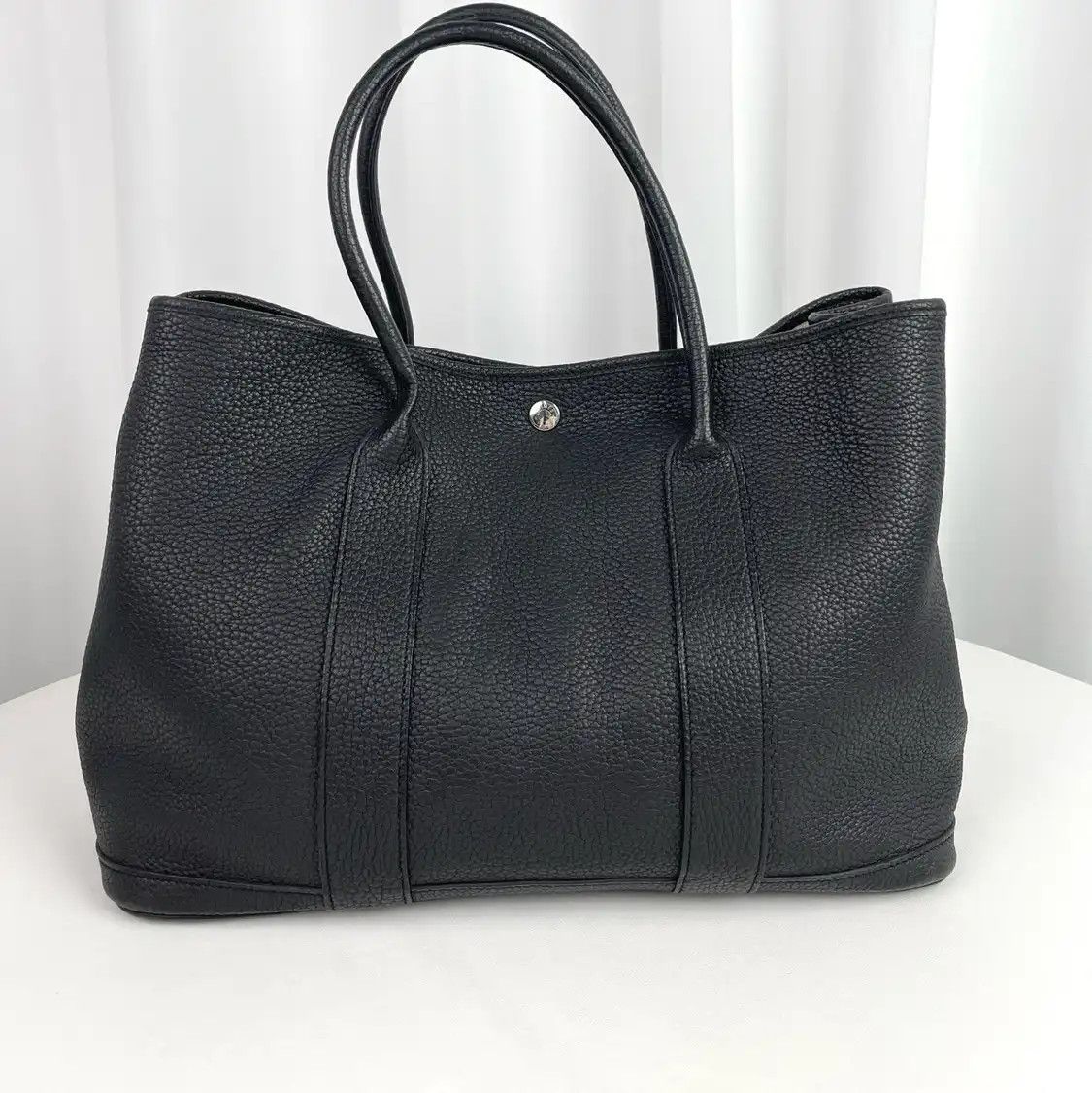 Hermes Hermes Garden Party 36 black Negondacowhide leather Garden Party handbag silver Size ONE SIZE - 1 Thumbnail