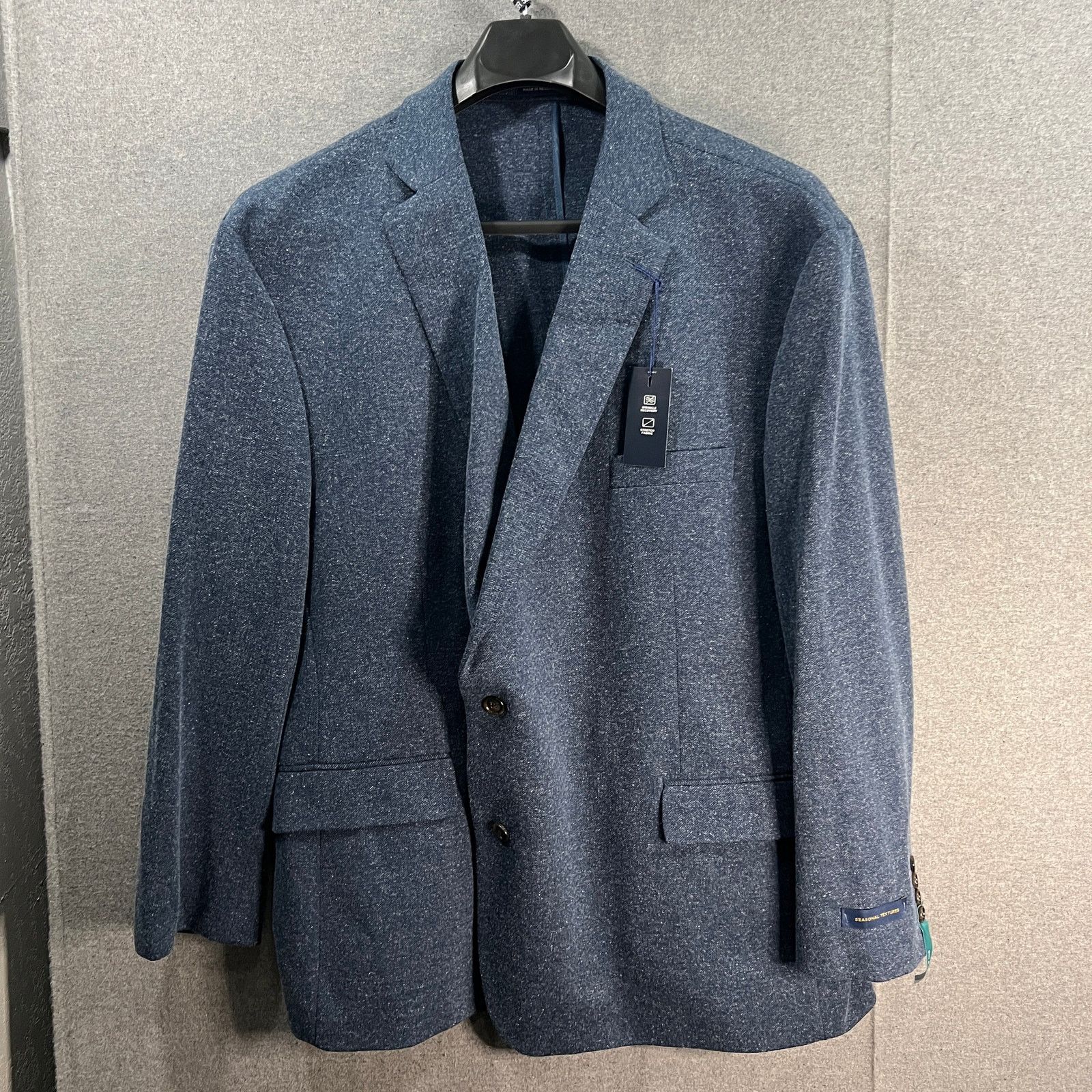 Other Stafford Big&Tall Mens Classic Fit Sport Coats Suits Navy Si Size 54L - 1 Thumbnail