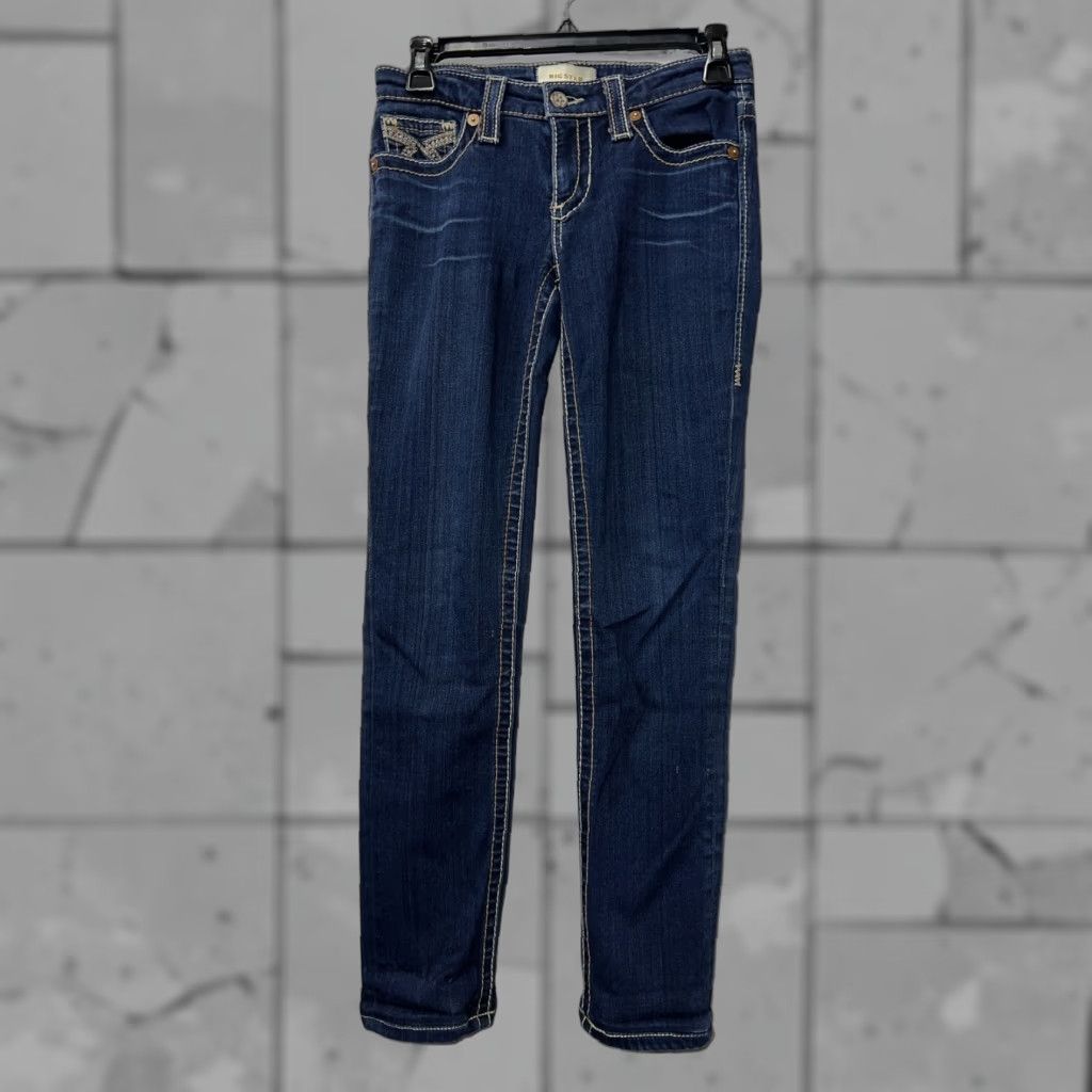 Vintage BIG STAR Liv Skinny Blue Jeans Womens 26R 28” Inseam Size 26" / US 2 / IT 38 - 1 Thumbnail