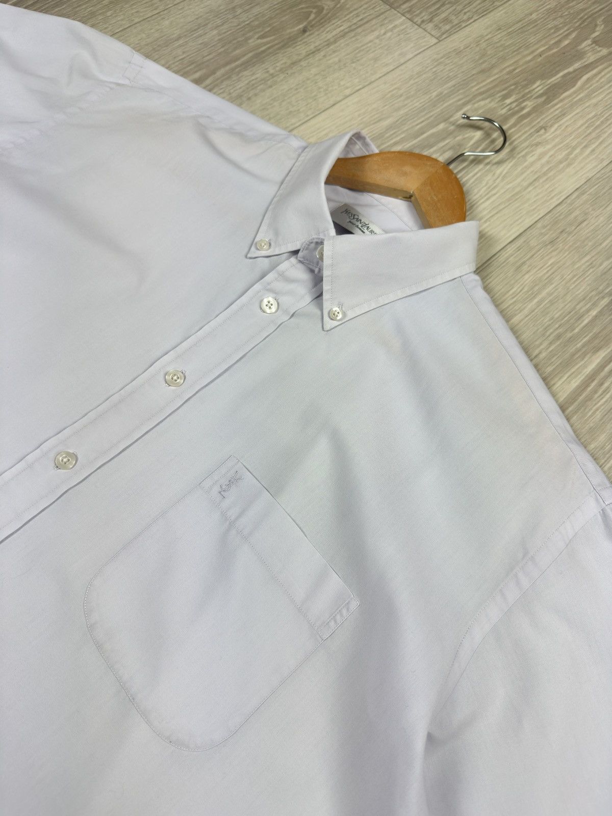 Yves Saint Laurent Yves Saint Laurent YSL Vintage Short Sleeve Shirt Button Up Size US L / EU 52-54 / 3 - 4 Thumbnail