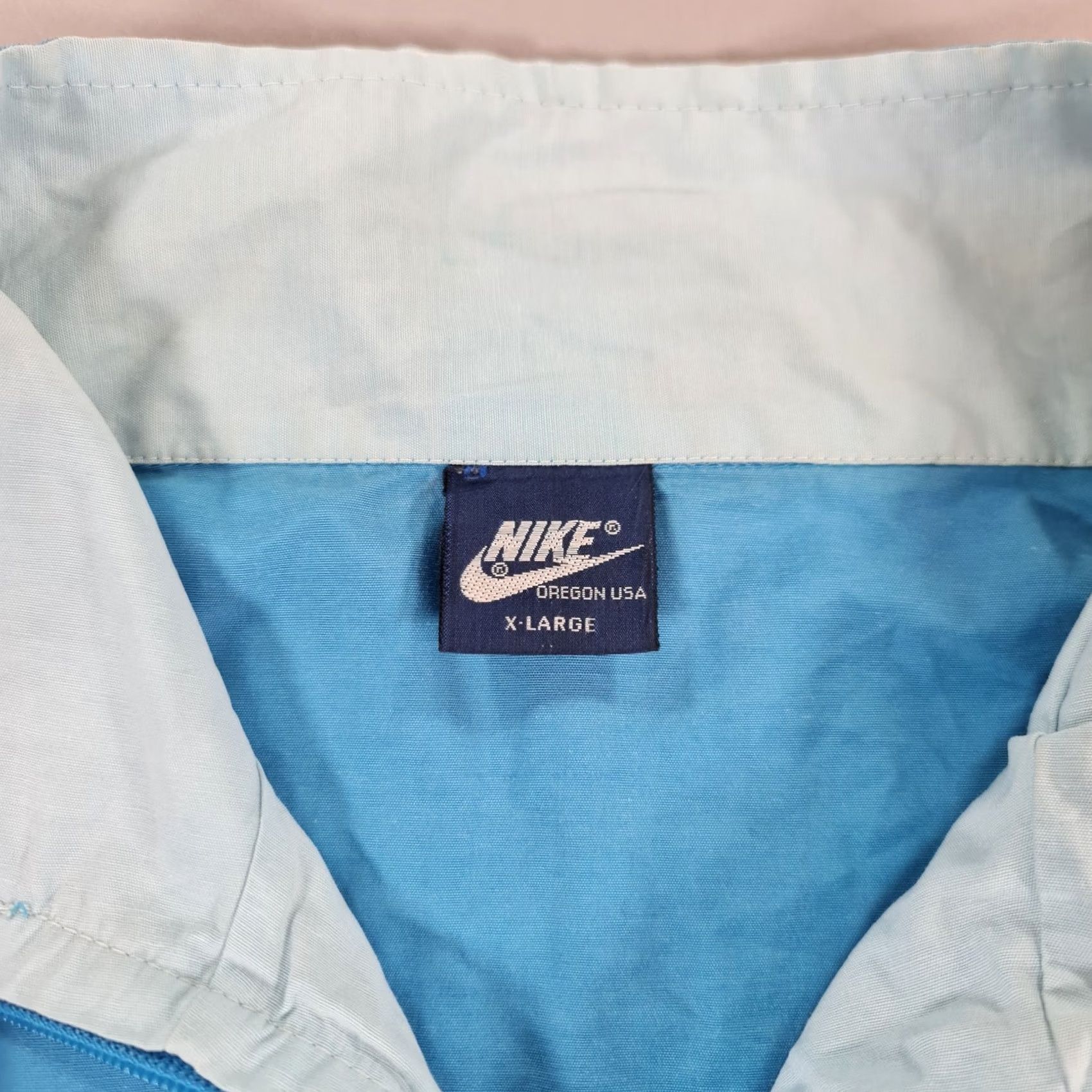 Nike VINTAGE Nike Dri-Fit Jacket Mens XL Blue Windbreaker 80s USA Quarter Zip Pockets Size US XL / EU 56 / 4 - 3 Thumbnail