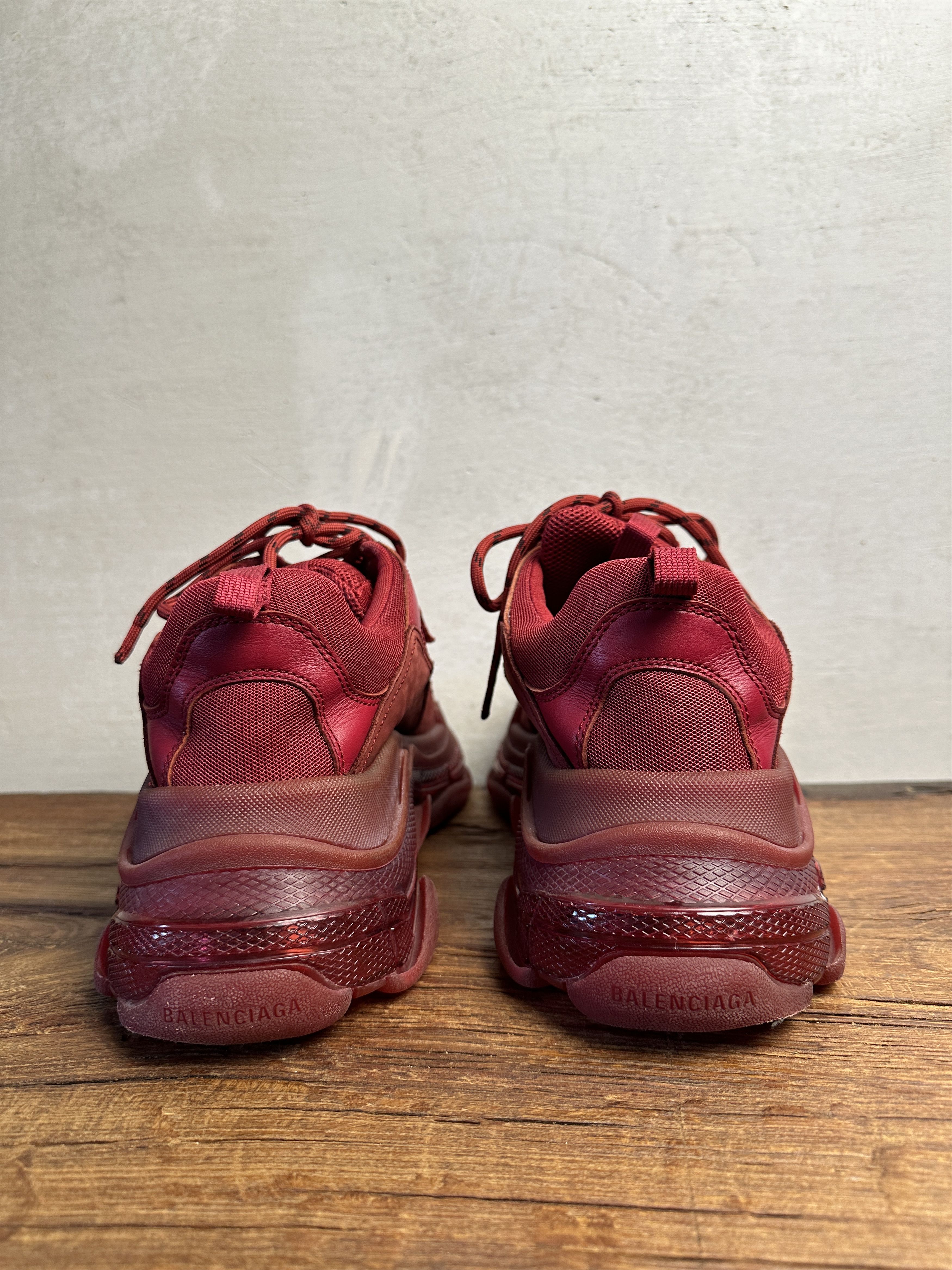 Balenciaga Balenciaga Triple S Clear Sole Red Size US 11 / EU 44 - 5 Thumbnail