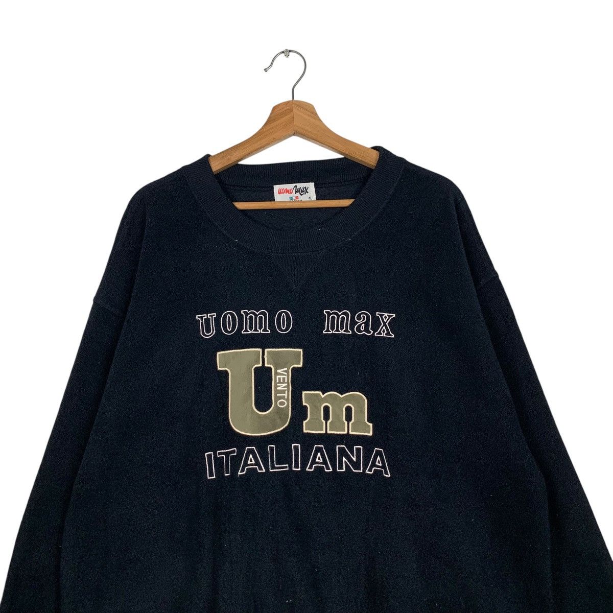 Japanese Brand UOMO MAX Embroidery Big Logo Crewneck Sweatshirt #1947-C85 Size US XL / EU 56 / 4 - 2 Thumbnail