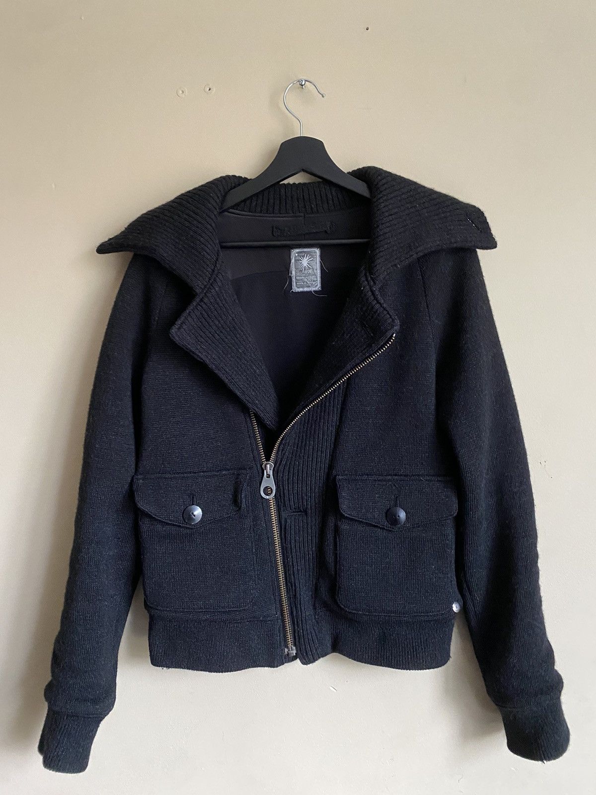 image of Archival Clothing x Miharayasuhiro Mihara Yashuhiro Heavy Wool Coat in Black, Men's (Size Small)