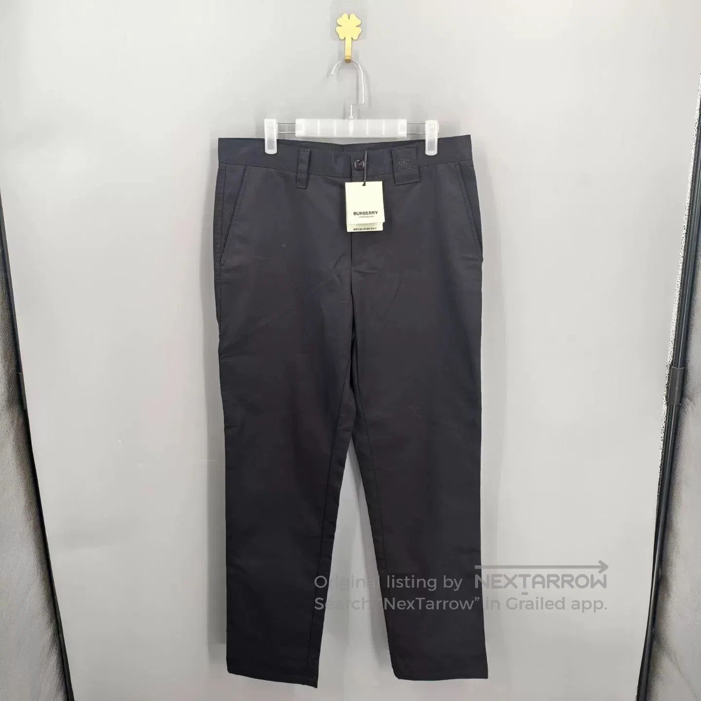 Other Burberry Black Embroidered Casual Trousers. Size US 36 / EU 52 - 1 Thumbnail