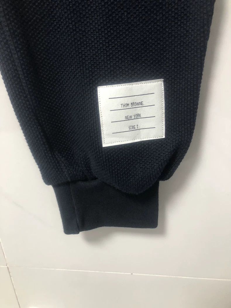 Thom Browne size2 Dark blue waffle trousers
