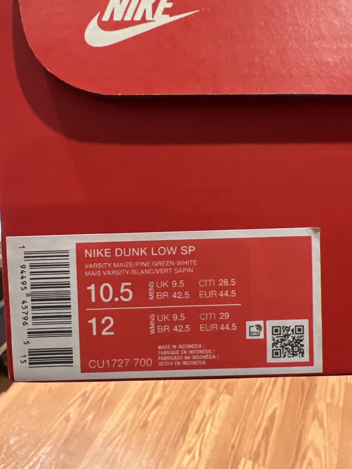 Nike Nike Dunk Low SP - “Brazil” Size US 10.5 / EU 43-44 - 6 Thumbnail