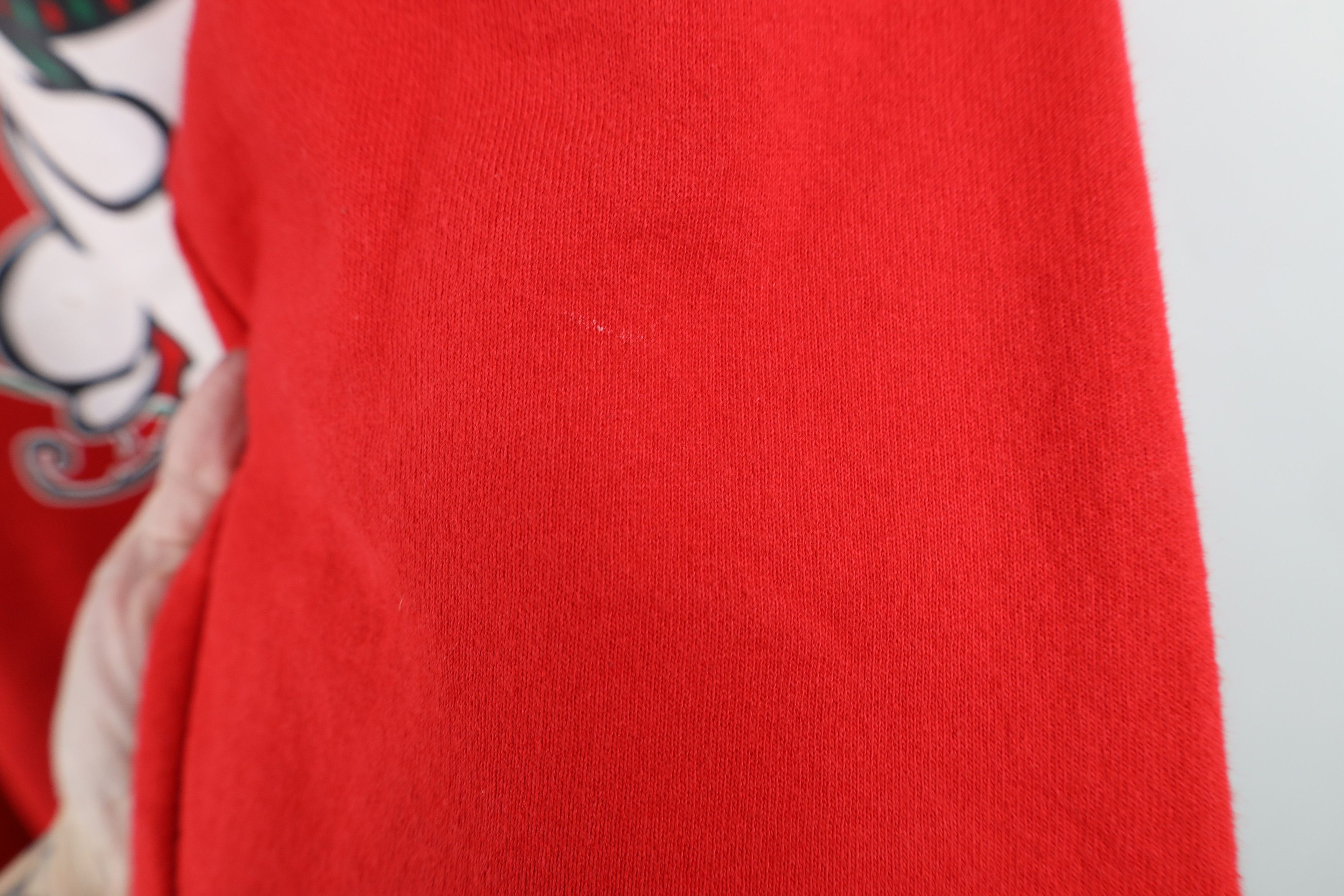 Vintage Vintage 90s The Snowman Hockey Crewneck Sweatshirt Red Size US XL / EU 56 / 4 - 9 Thumbnail
