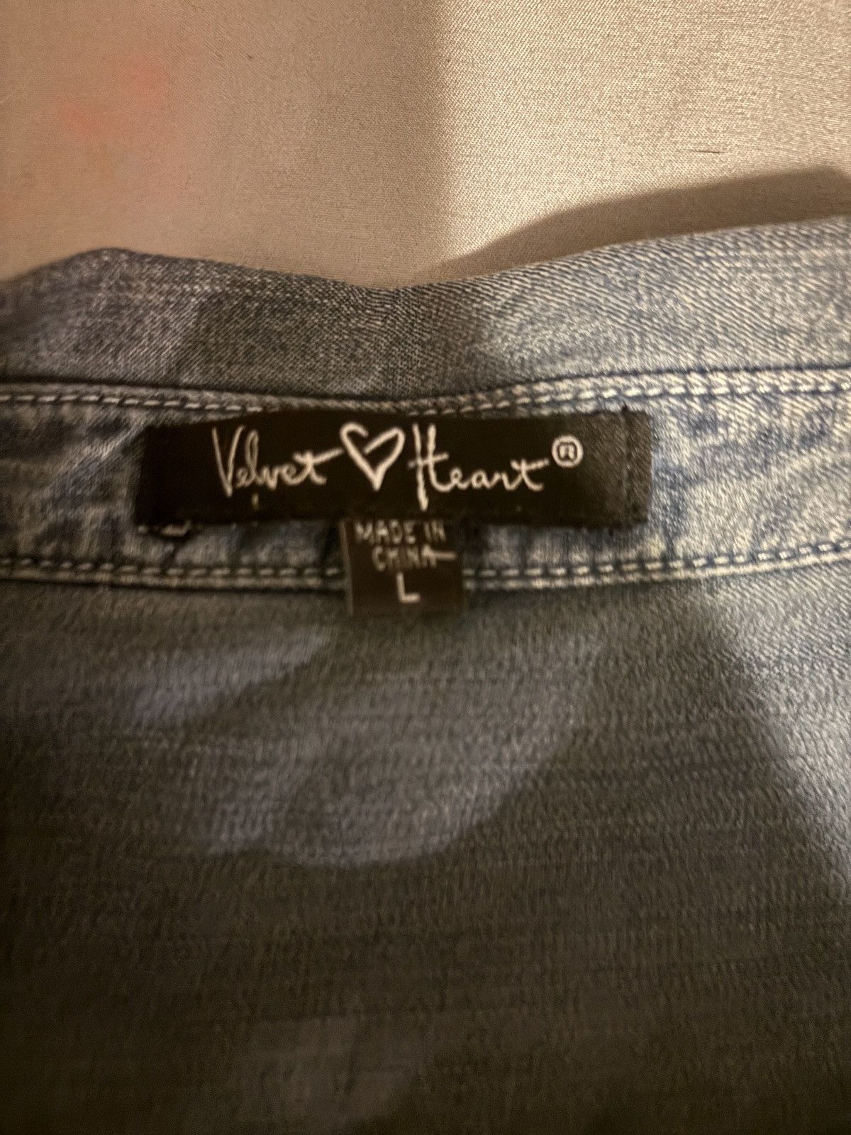 Other Velvet Heart Denim Large Jacket Size L Size L / US 10 / IT 46 - 2 Thumbnail