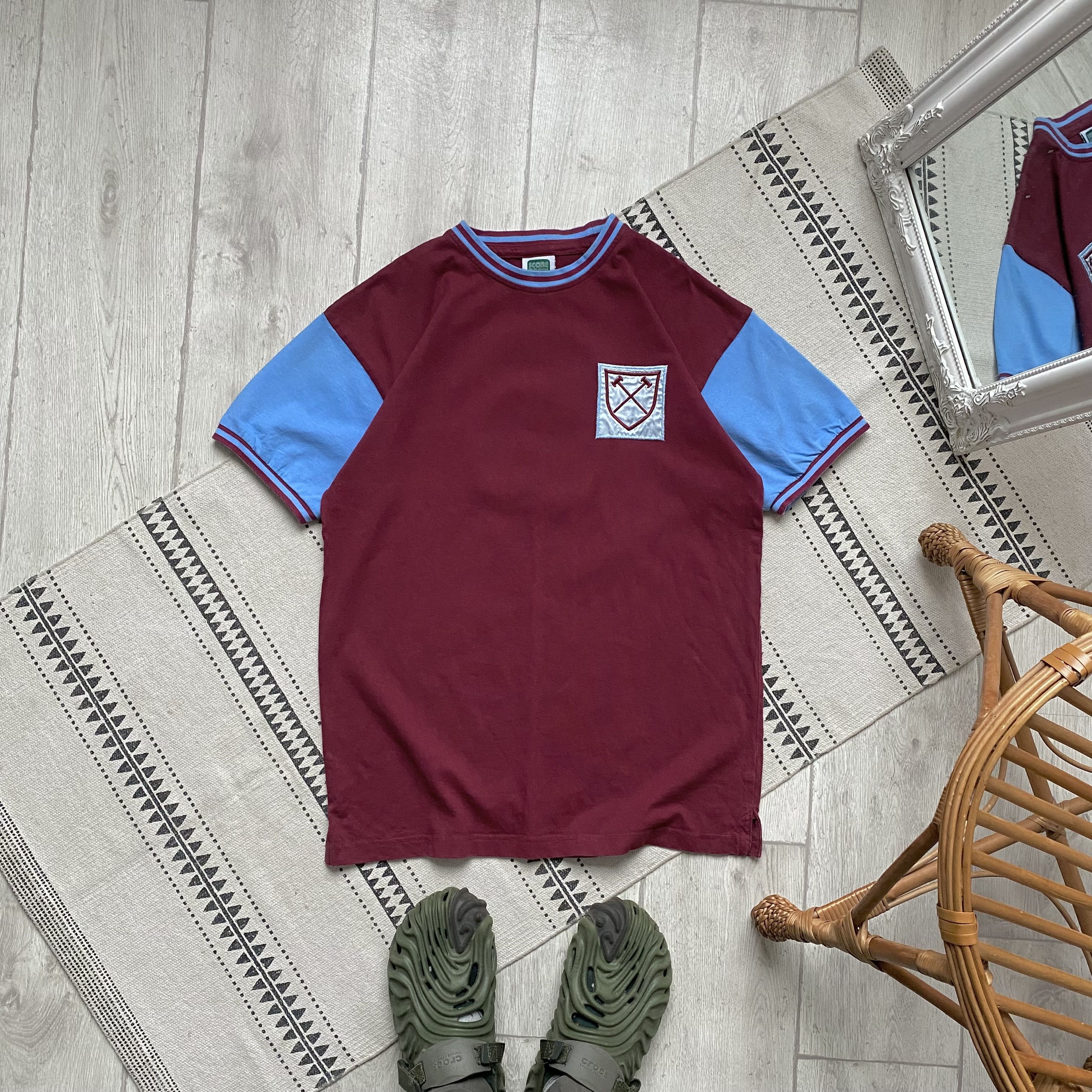 Cotton Traders ⚽️ Retro 1966 West Ham united soccer jersey Score Draw Size US M / EU 48-50 / 2 - 1 Thumbnail
