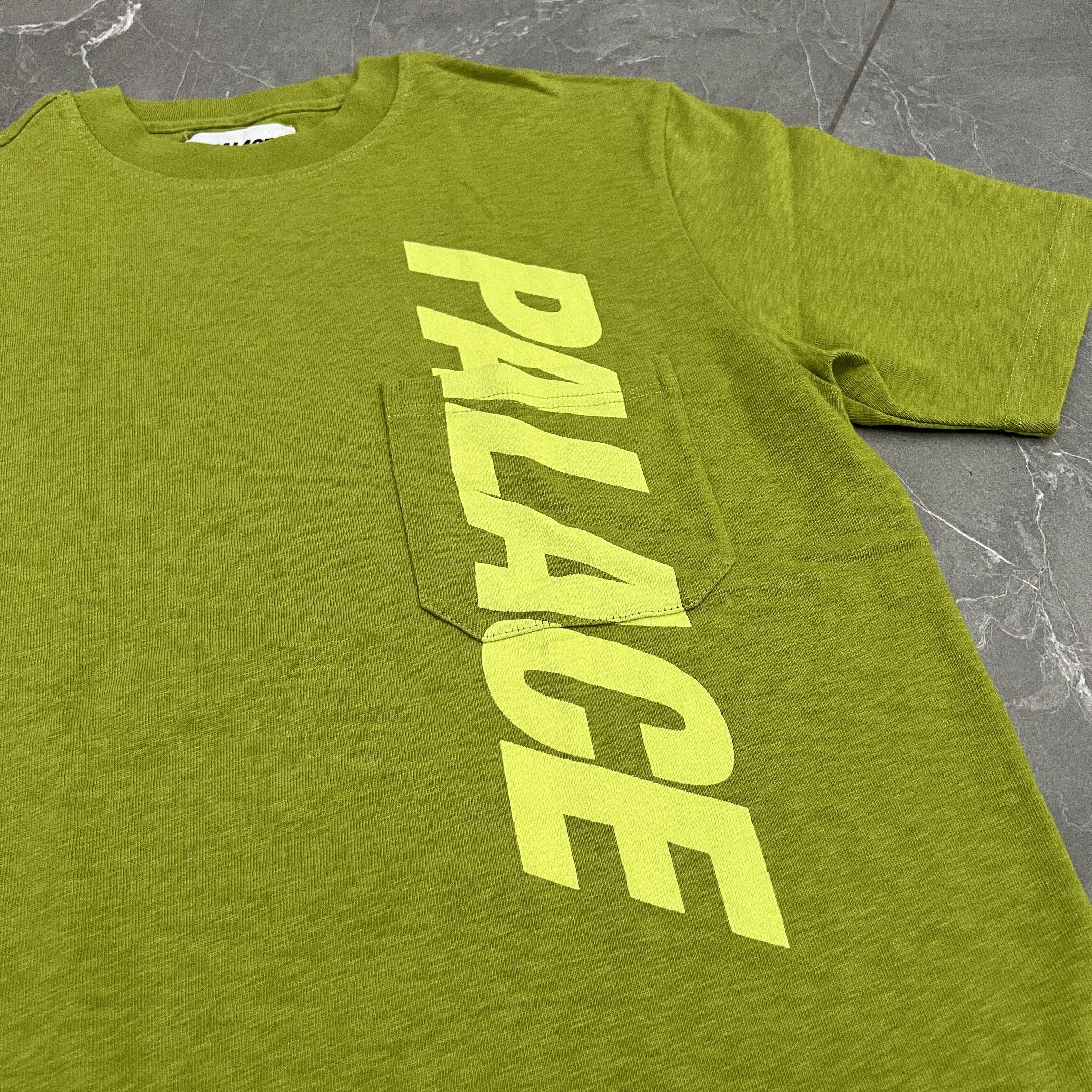Palace Palace P-Sub Pocket Green Tee Diagonal Logo SS21 Size US S / EU 44-46 / 1 - 2 Thumbnail