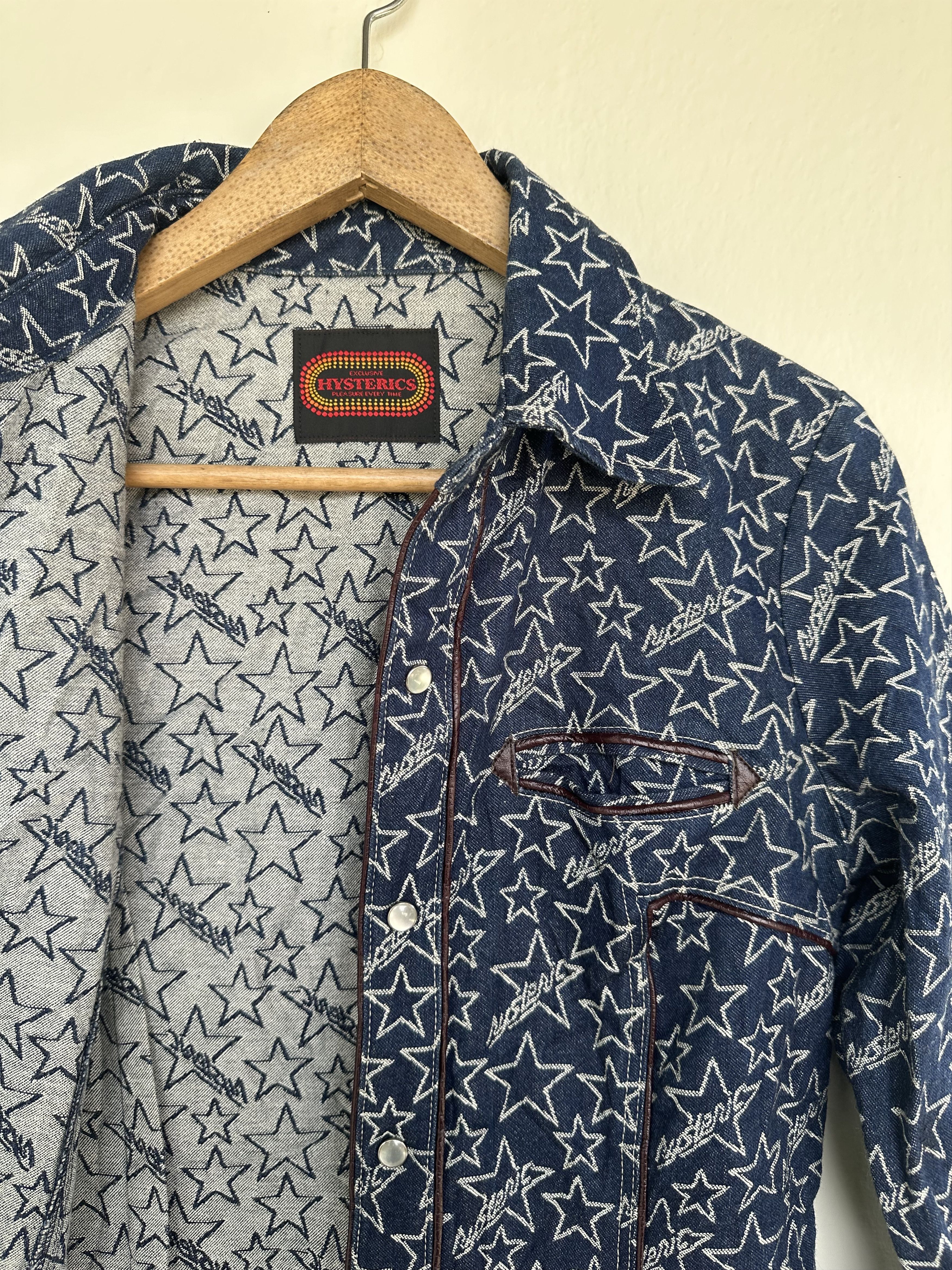 Hysteric Glamour Vintage Hysteric Glamour Full Print Long Denim Jacket Size M / US 6-8 / IT 42-44 - 12 Thumbnail