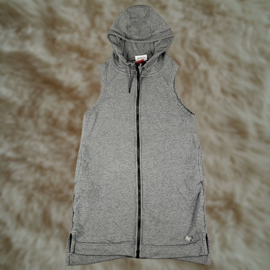 Nike Nike Hoodie Mens M Gray Full Zip Sleeveless Crew Neck Cable Knit Size US M / EU 48-50 / 2 - 1 Thumbnail