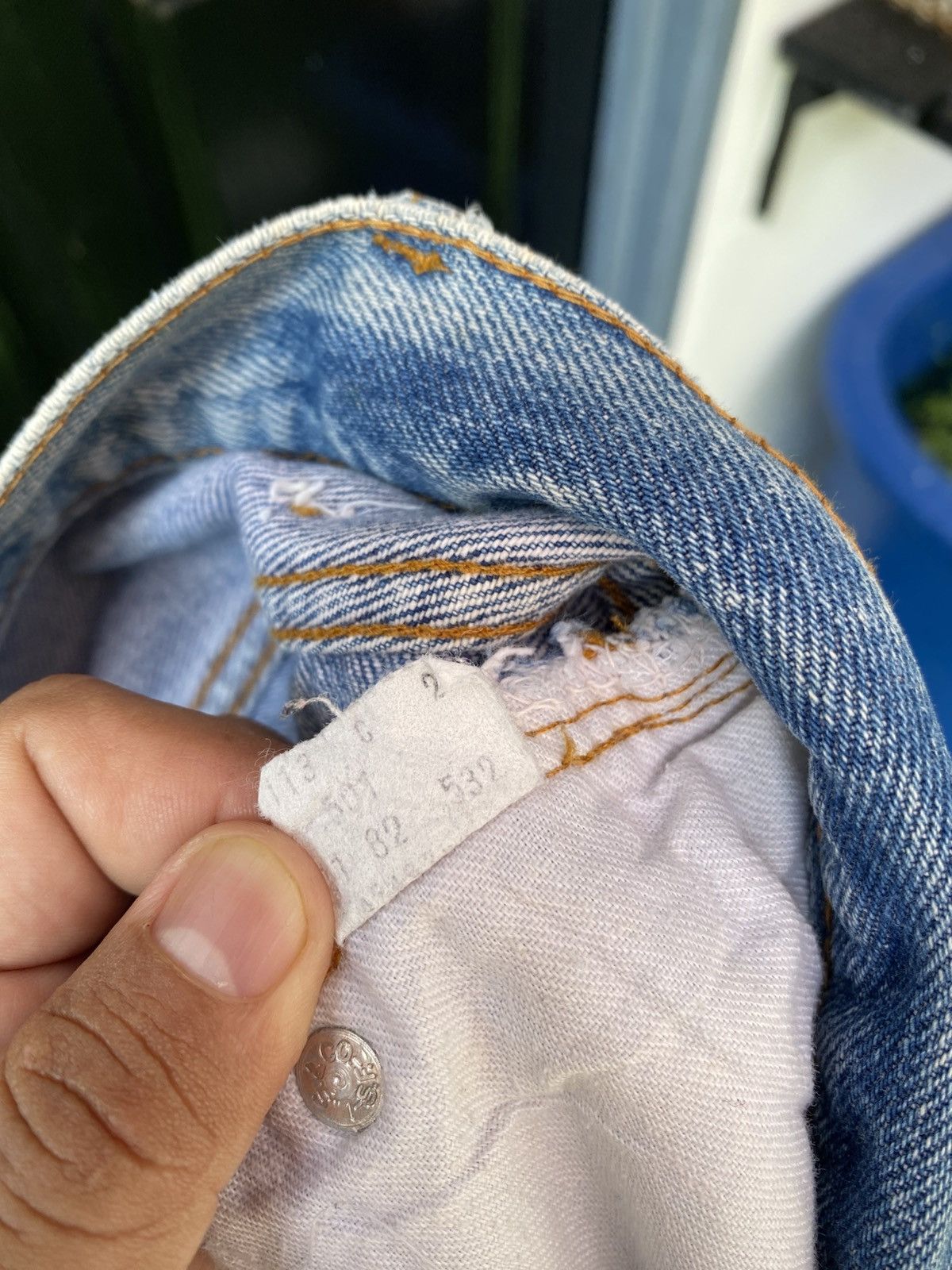 Levi's Vintage Clothing W31x31 Vintage levi's 501 made in USA distressed denime Size US 31 - 4 Thumbnail