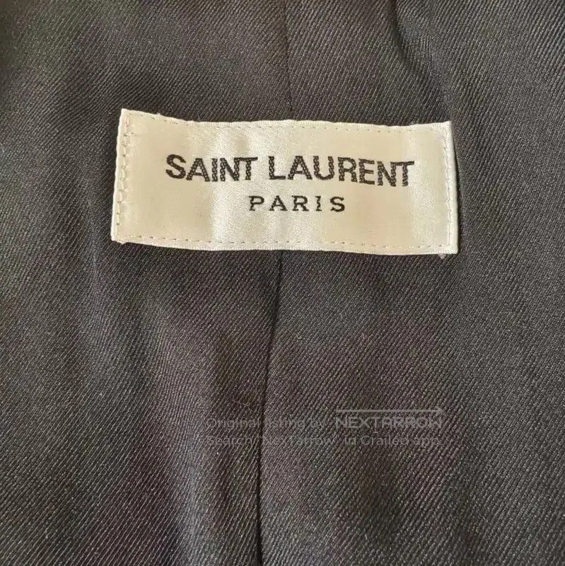 Yves Saint Laurent YSL Navy Wool Women's Coat in XS Size . Size XS / US 0-2 / IT 36-38 - 3 Thumbnail