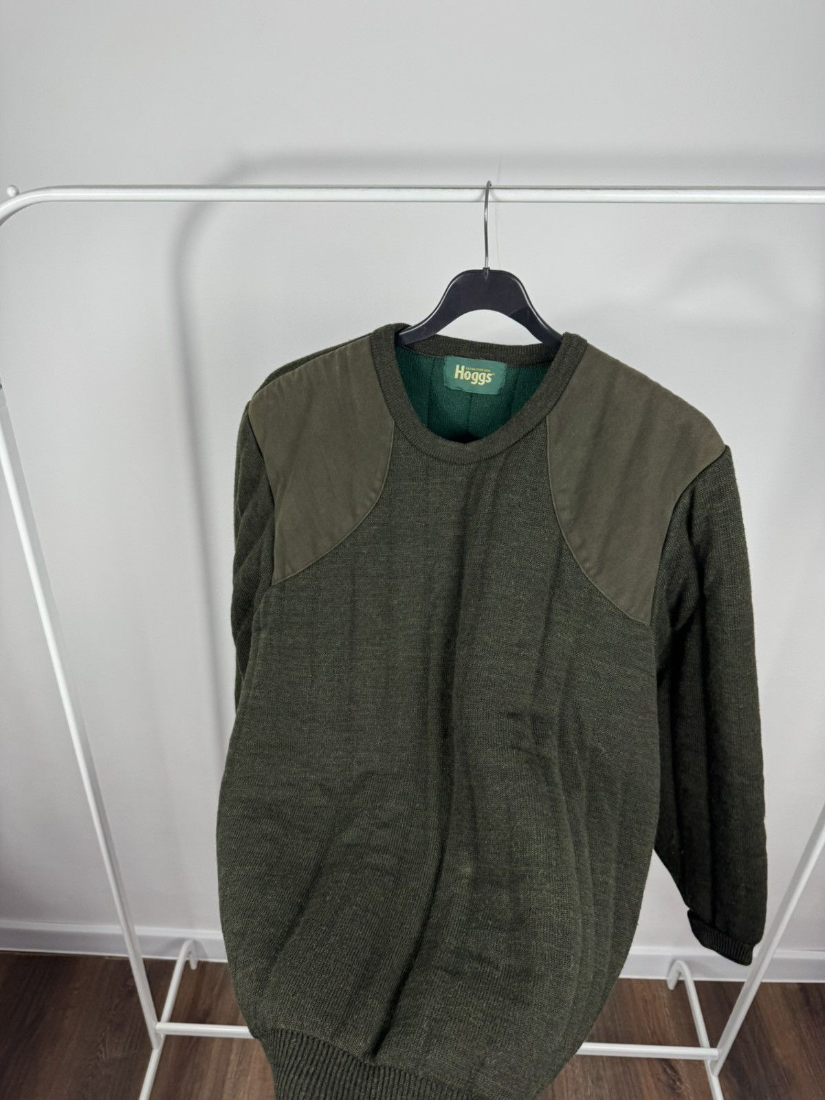 Other Hoggs Quiltknit Wool Hunting Sweater Padded Elbow Shoulder L Size US L / EU 52-54 / 3 - 7 Thumbnail