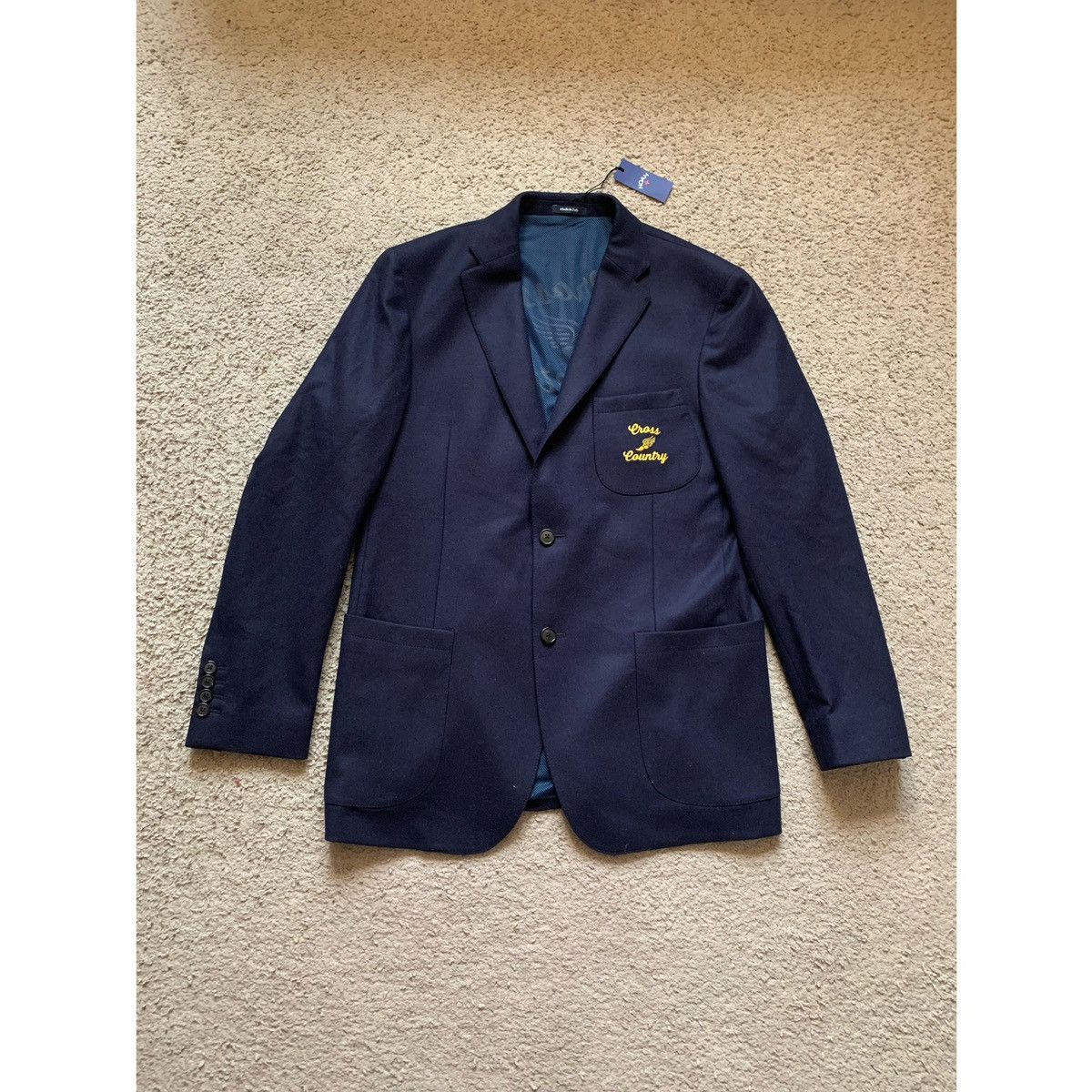 Noah NOAH CROSS COUNTY EMBROIDERED LOGO BLAZER JACKET Size 40R - 1 Thumbnail