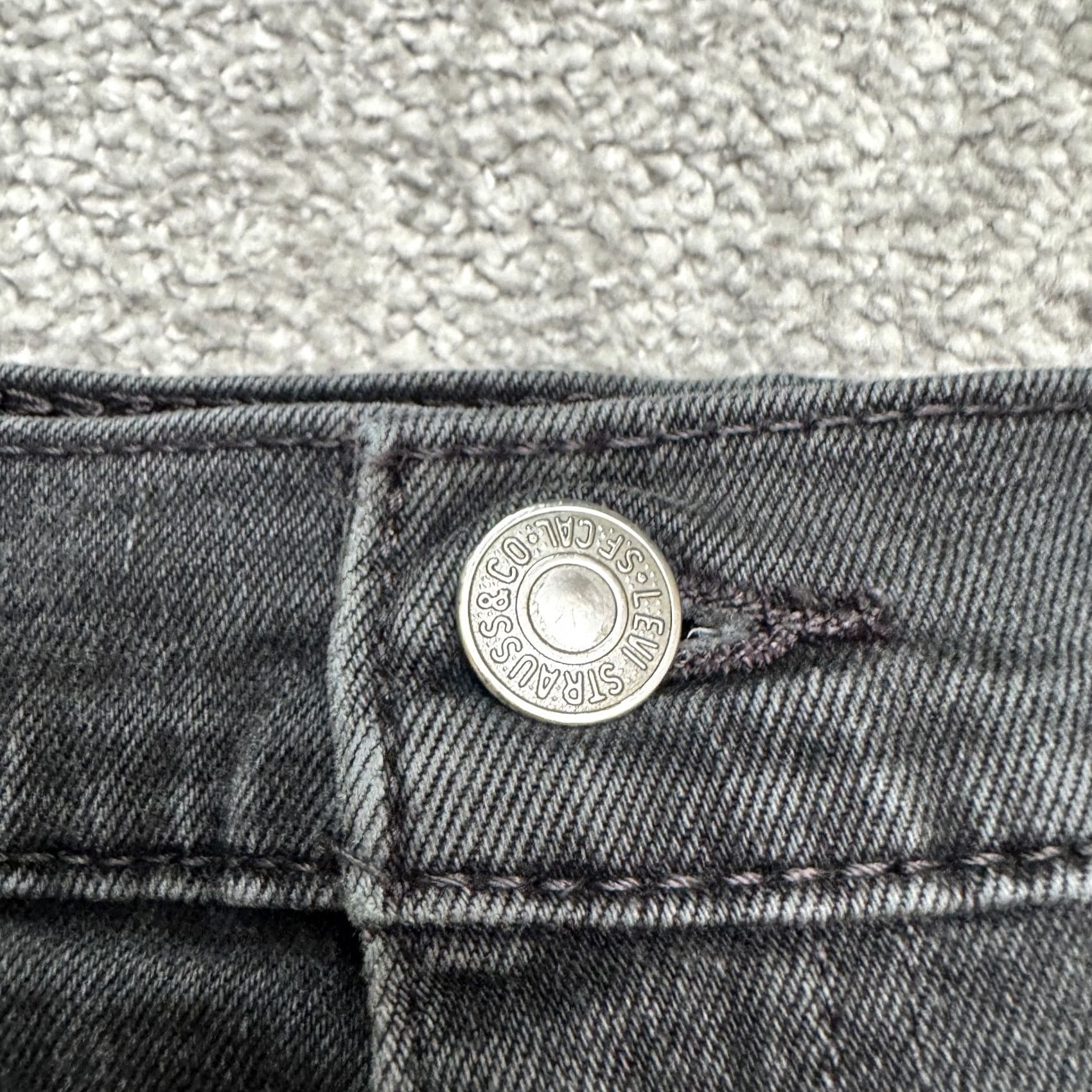 Levi's Levi's 514 Straight Leg Jeans Mens 38x32 Black Cotton Dark Wash Casual Size US 38 / EU 54 - 3 Thumbnail