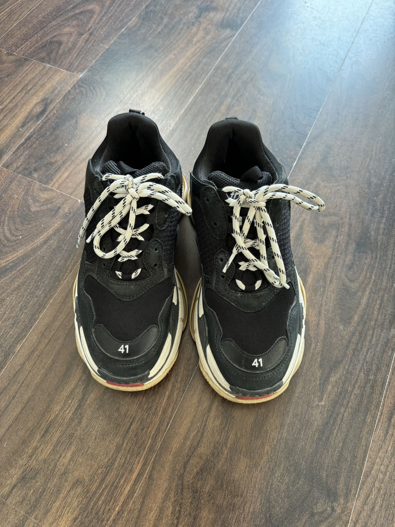 Balenciaga Balenciaga Triple S Sneaker Black Red 41 Size US 8 / EU 41 - 9 Thumbnail