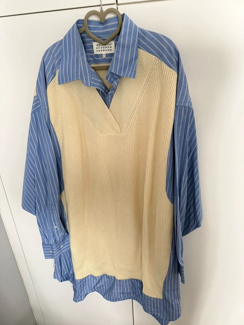 Maison Margiela Maison Margiela Striped Blend Shirt Size US L / EU 52-54 / 3 - 1 Thumbnail