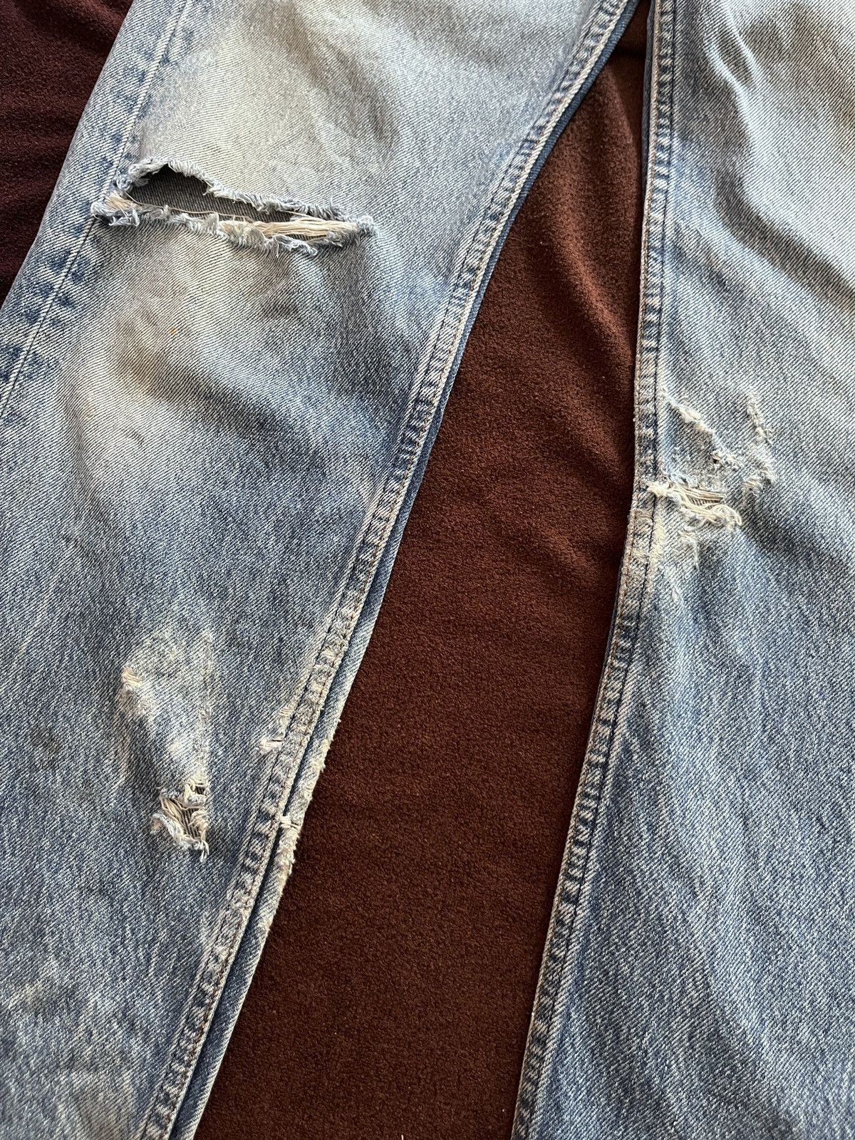 Levi's Vintage Clothing VINTAGE 501 LEVIS DENIM DISTRESSED Size US 29 - 4 Thumbnail