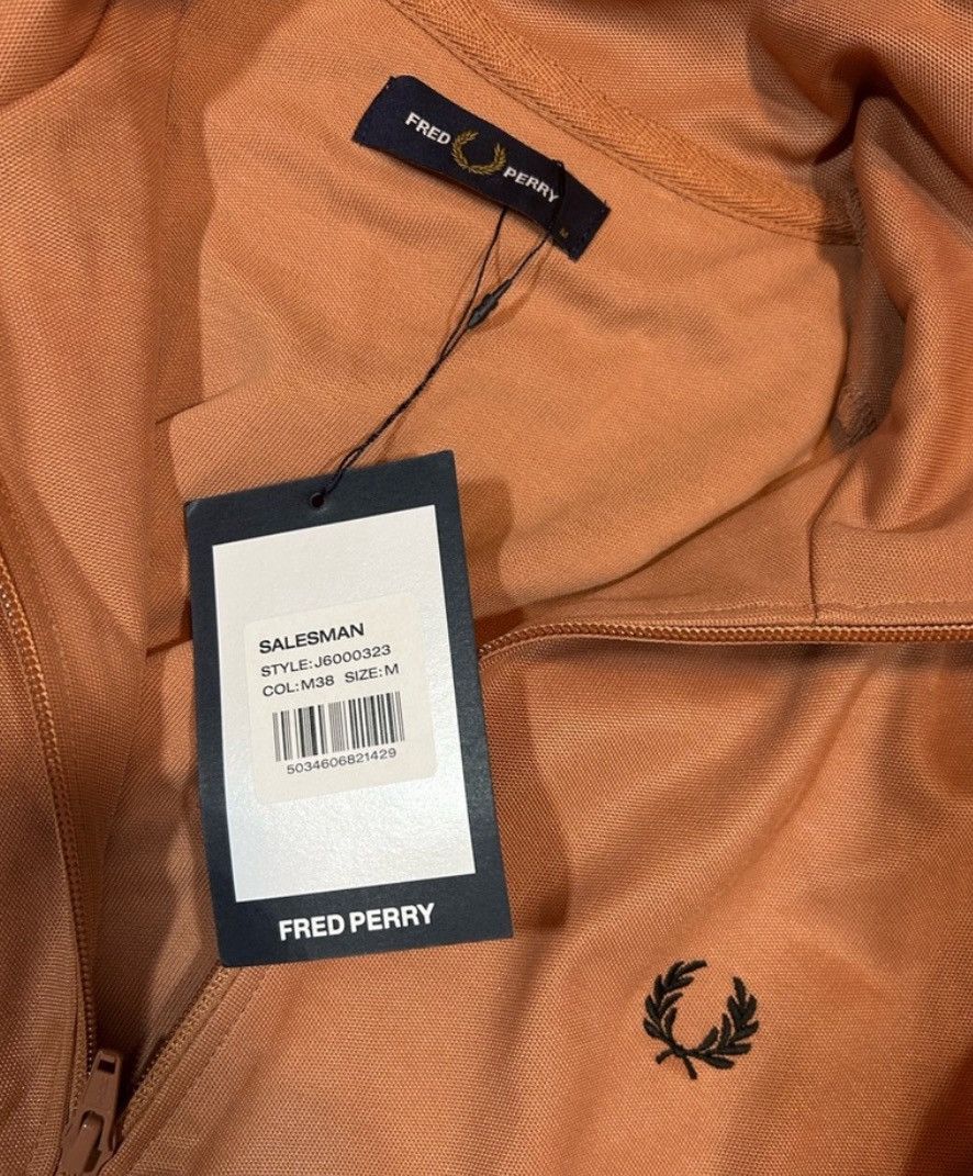 Fred Perry Fred Perry Light Rust Red/Orange Full-Zip Track Jacket Size US M / EU 48-50 / 2 - 3 Thumbnail