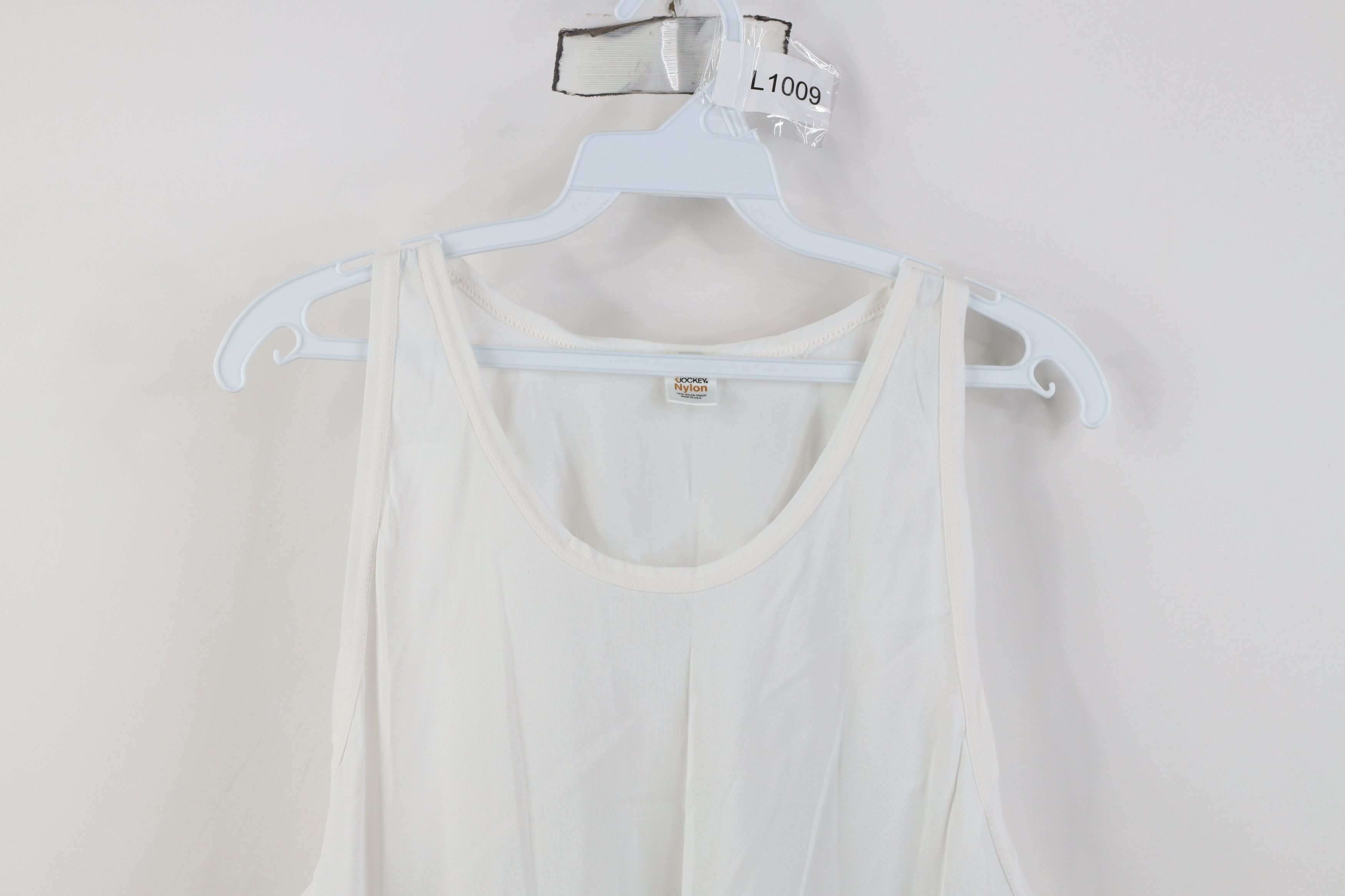 Vintage Vintage 70s Streetwear Tank Top T-Shirt White Nylon USA Size US L / EU 52-54 / 3 - 2 Thumbnail