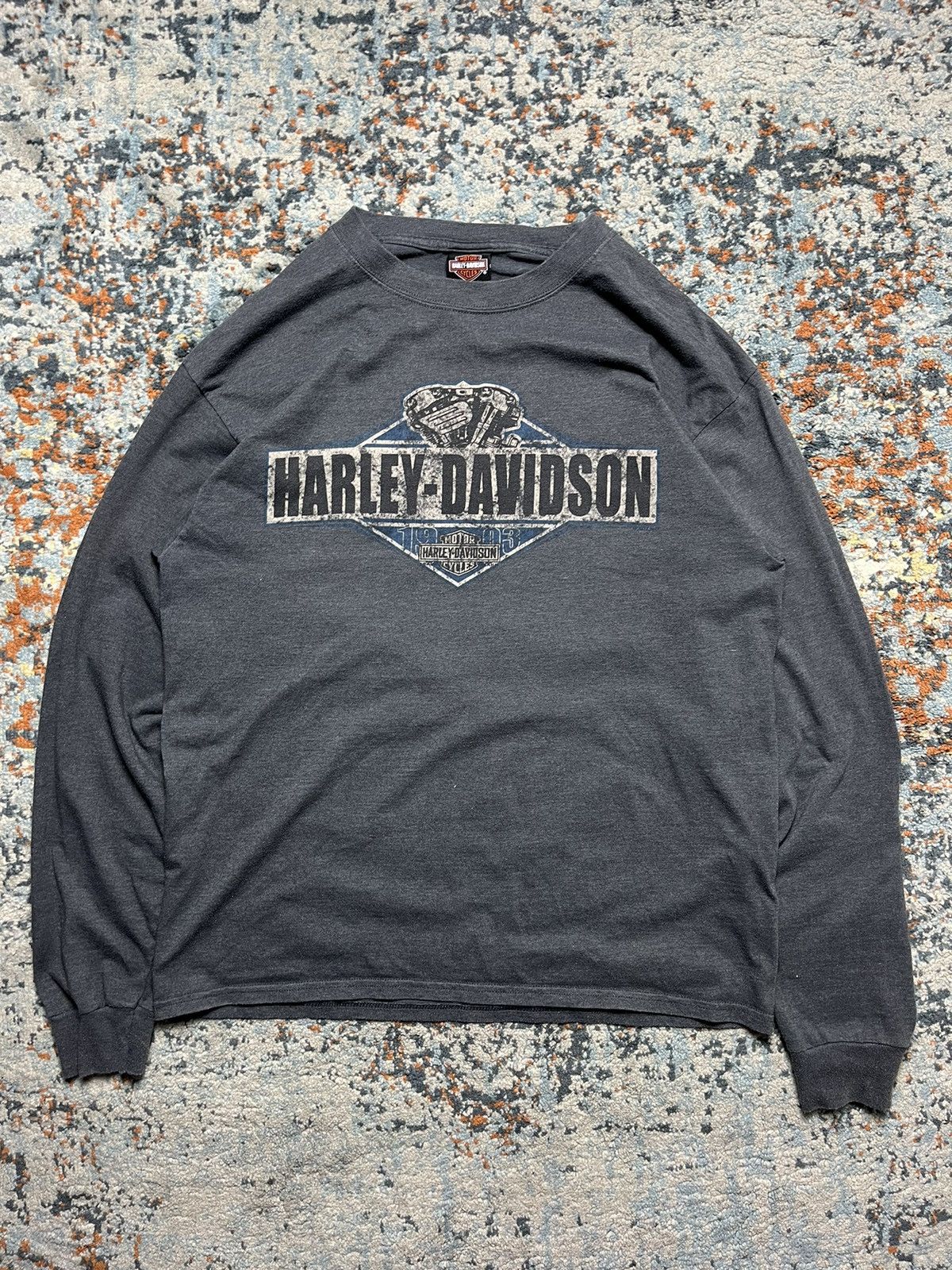 Harley Davidson Vintage 00s Harley Davidson Belfast Ireland long sleeve tee Size US XL / EU 56 / 4 - 2 Thumbnail