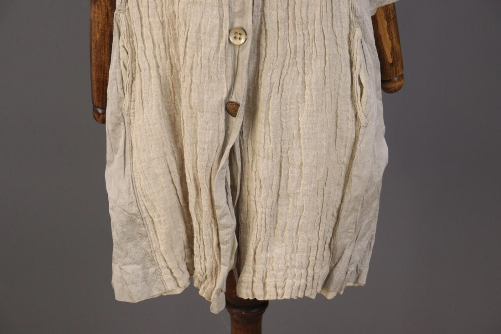 Designer Aventures des Toiles Beige 3/4 Sleeve A-Line Dress 36 Size M / US 6-8 / IT 42-44 - 4 Thumbnail