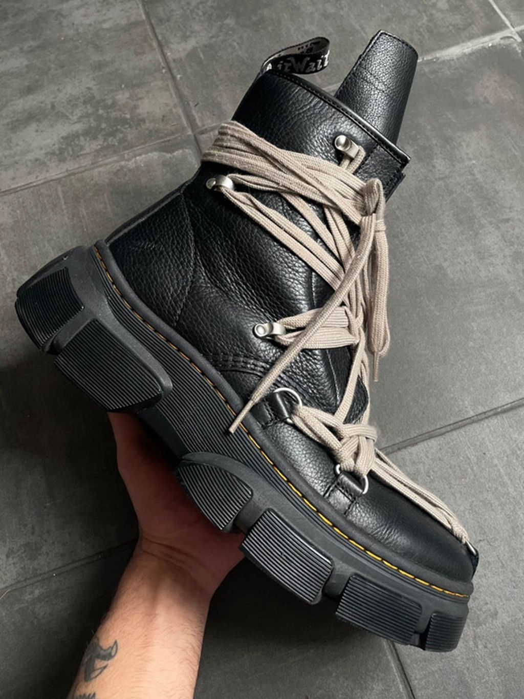 Rick Owens Dr Martens 1461 | Grailed