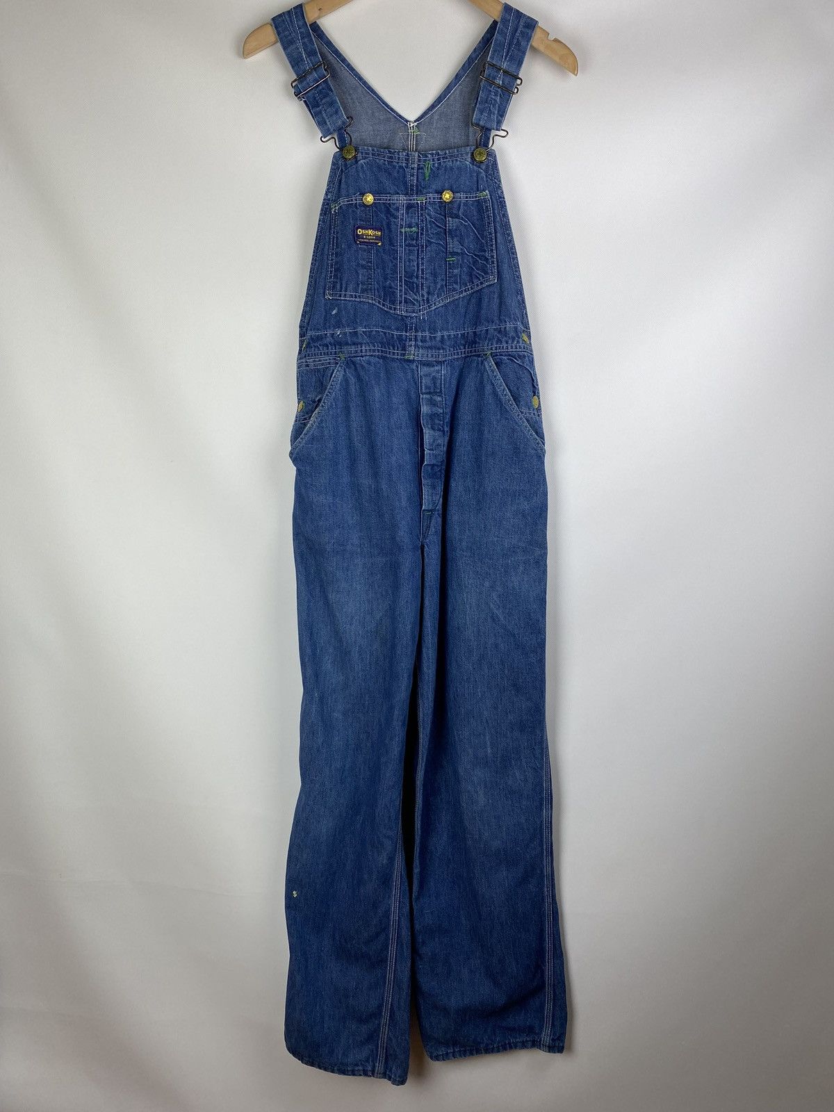 image of Oshkosh B’Gosh Vintage Men’S Workwear Denim Bib Overall in Blue, Men's (Size 32)