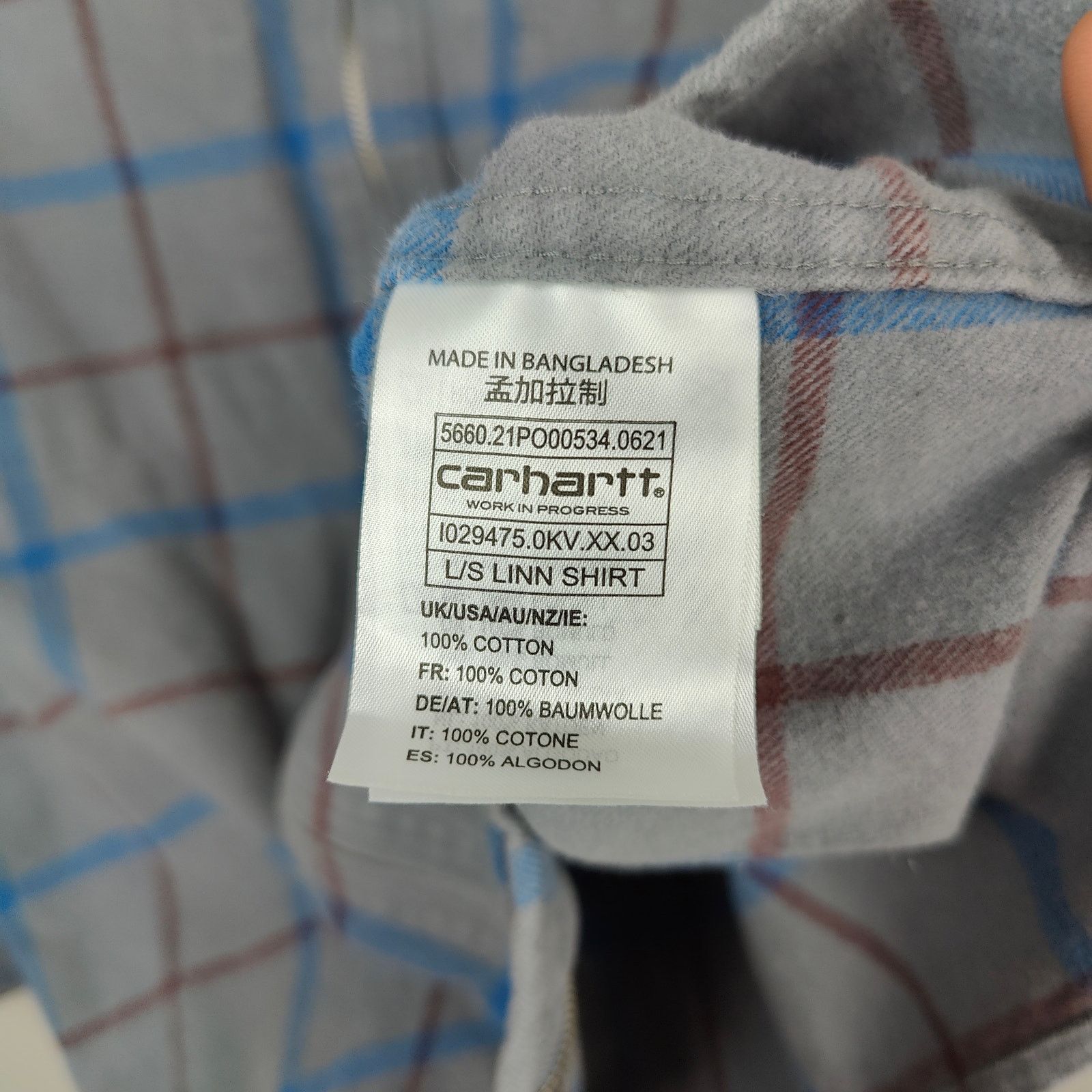 Carhartt Wip Carhartt WIP Linn Overshirt Mens Small Full Zip Gray Plaid Size US S / EU 44-46 / 1 - 7 Thumbnail