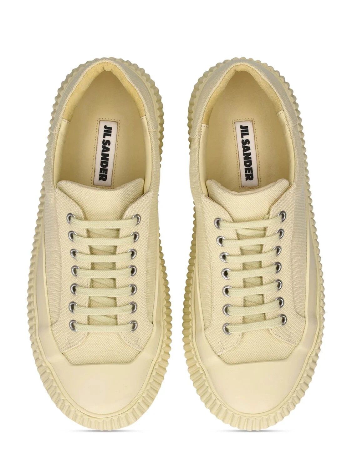 Jil Sander Jil Sander 40mm Vulcanized Canvas Sneakers Size US 11 / IT 41 - 4 Thumbnail