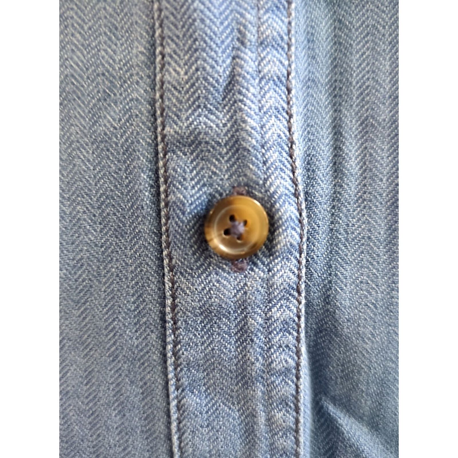 Treasure & Bond Treasure & Bond Womens Button-Up Shirt Blue Long Sleeve Collared Pockets S Size S / US 4 / IT 40 - 3 Thumbnail