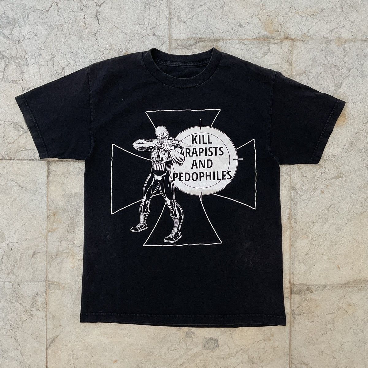 Vintage Vintage Protect Women & Children Rock Band Promo Tour Shirt Size US L / EU 52-54 / 3 - 1 Thumbnail