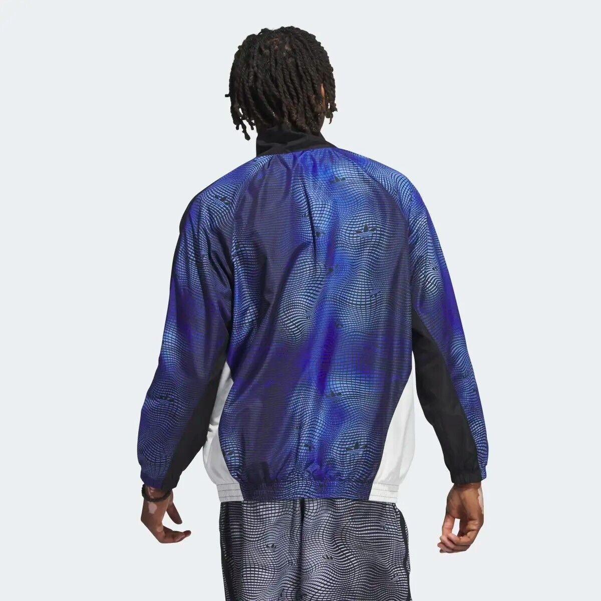 Adidas Adidas IL2334 MV Allover Print Track Zip Jacket Blue ( XL ) Size US XL / EU 56 / 4 - 2 Thumbnail