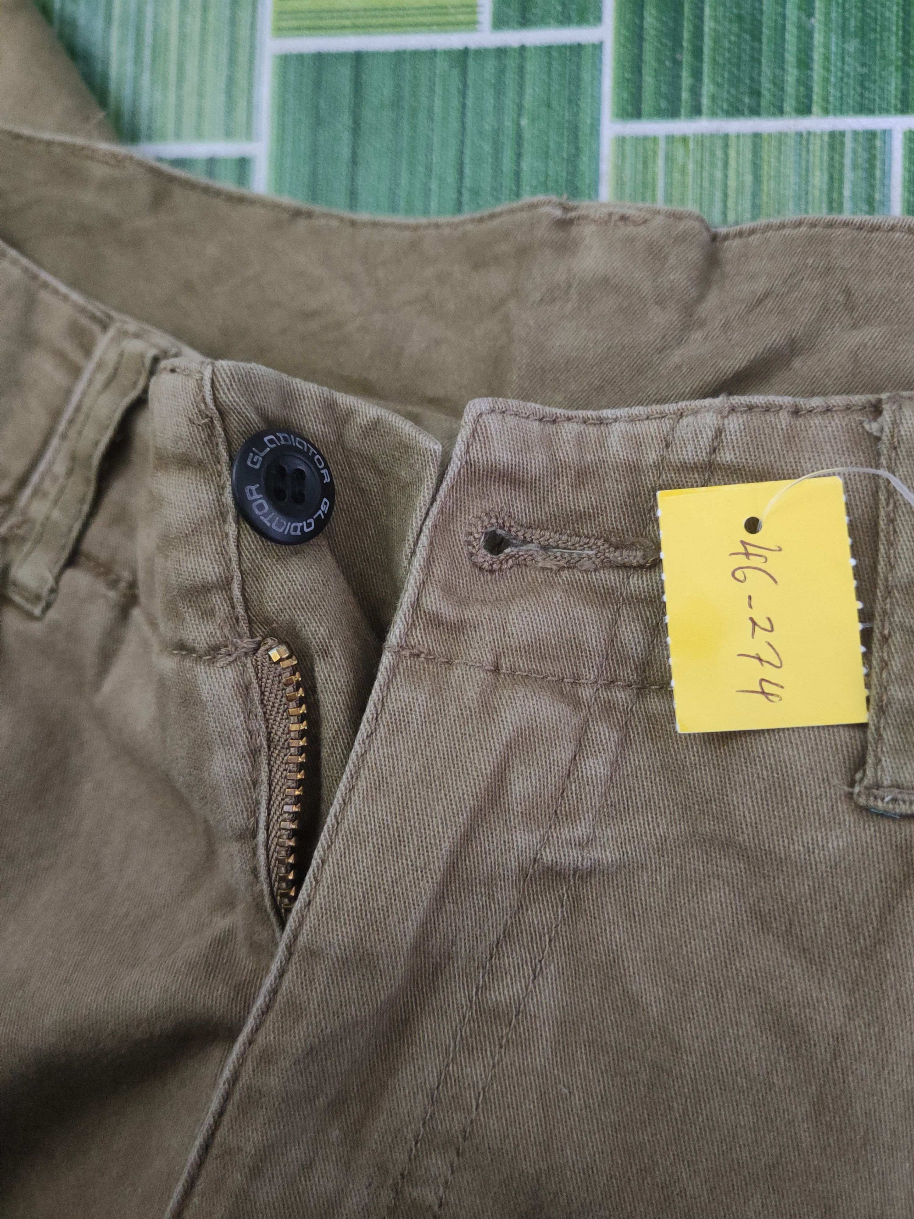 Japanese Brand DL Gladiator Beige Multipocket Cargo Pants #46-274T Size US 32 / EU 48 - 15 Thumbnail