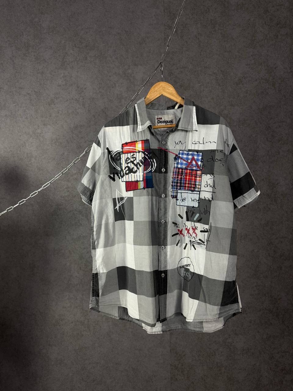 Desigual Desigual designer art crazy shirt Size US XXL / EU 58 / 5 - 1 Thumbnail