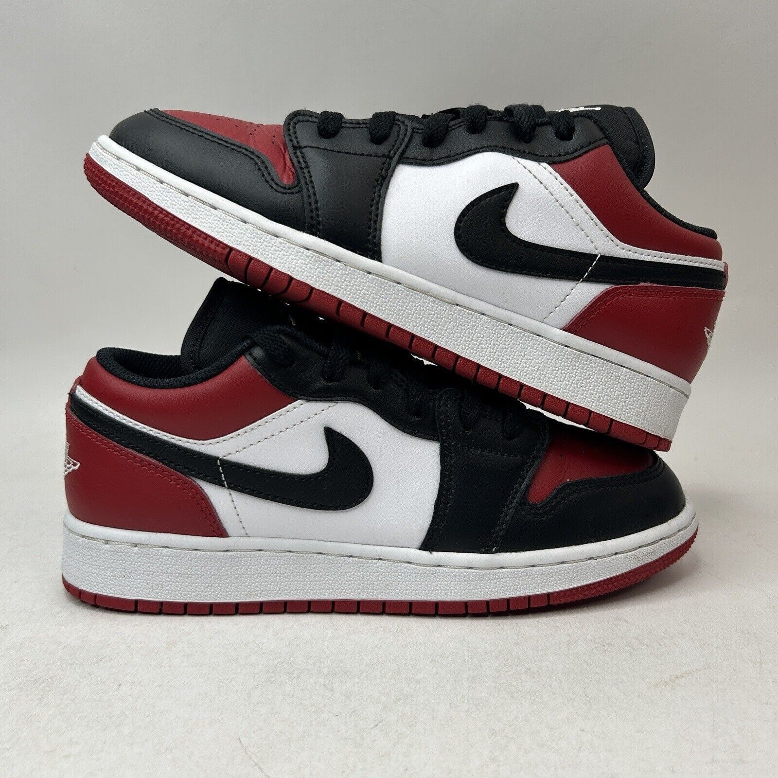Nike Nike Shoes Air Jordan 1 Retro Low GS “Bred Toe/Gym Red” 2023 Size US 7.5 / IT 37.5 - 1 Thumbnail