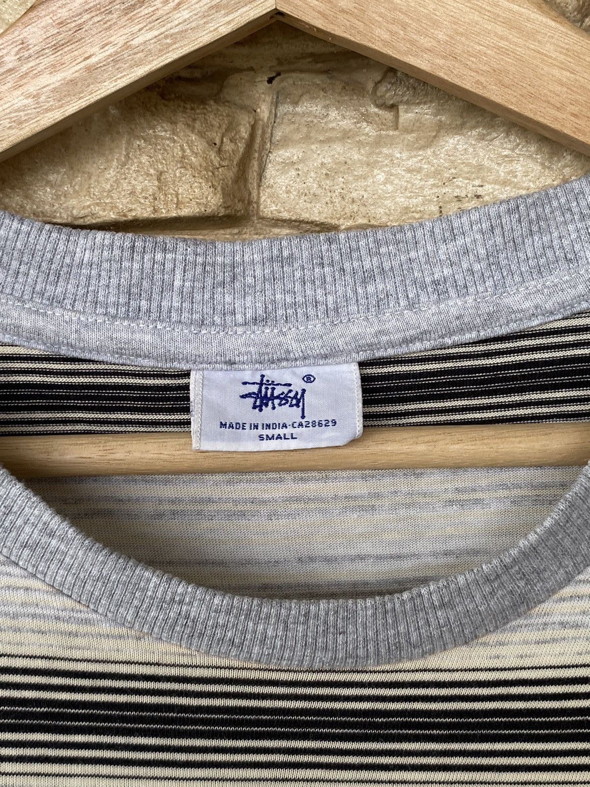 Stussy Vintage Stussy Stripe Tshirt Size US L / EU 52-54 / 3 - 6 Thumbnail