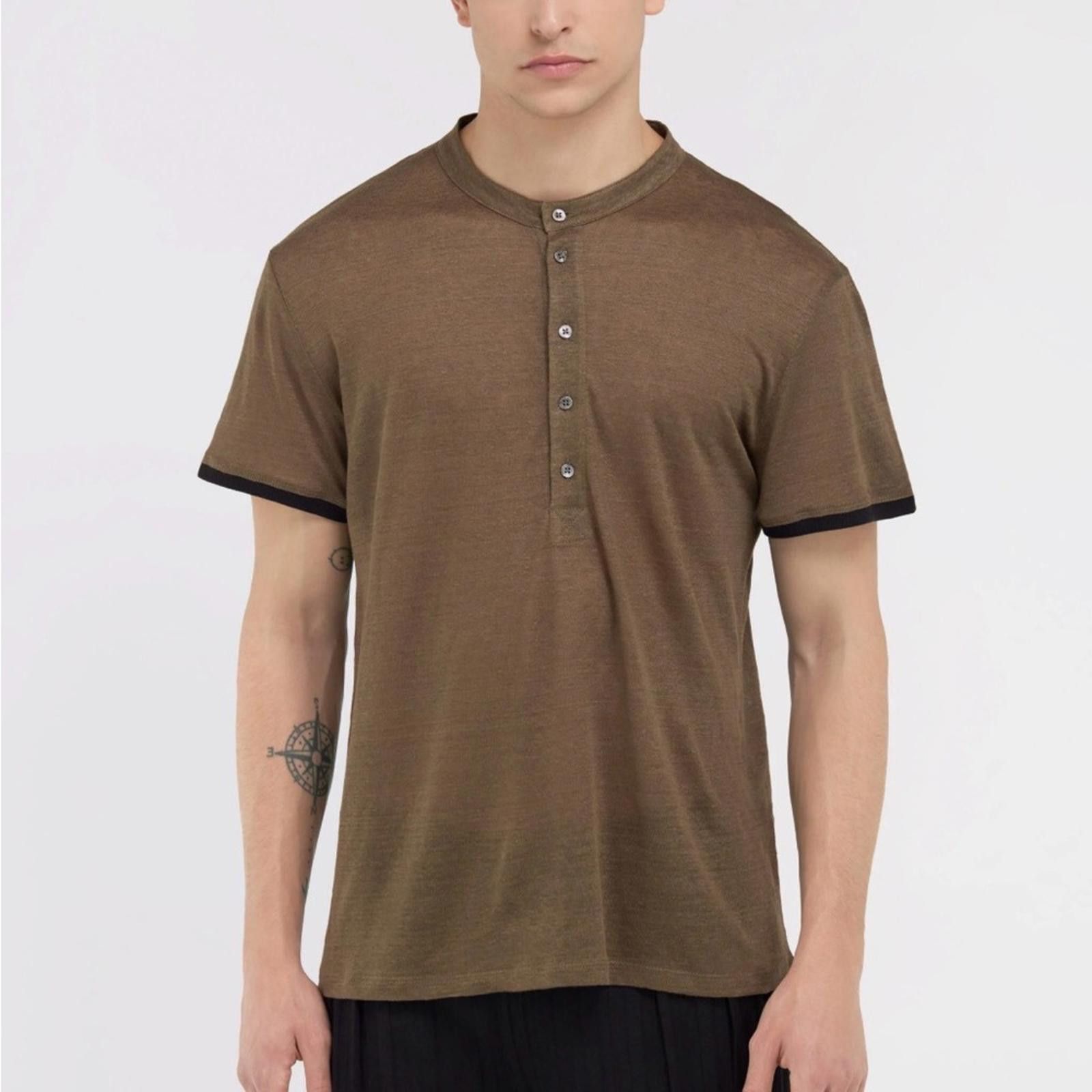 Roberto Cavalli Roberto Cavalli Henley Polo T-Shirt - NWT & Hologram Cert Size US XXL / EU 58 / 5 - 1 Thumbnail