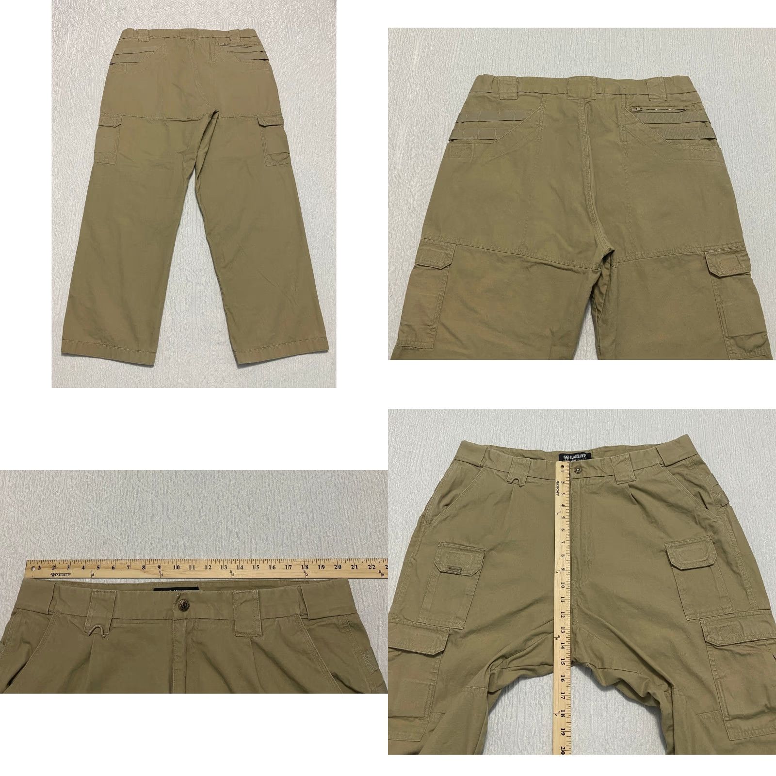 Vintage BLACKHAWK! Warrior Wear Tactical Cargo Pants Men's Size 42×30 Beige Utility Size US 42 / EU 58 - 8 Thumbnail