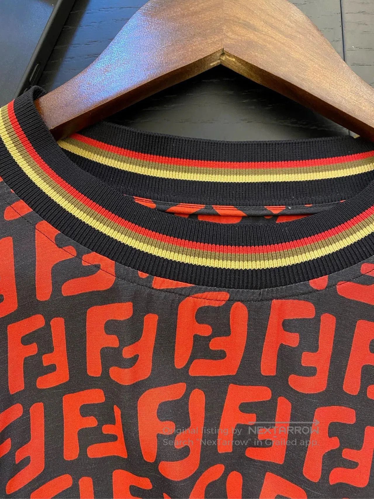 Fendi Fendi Red Logo Print Short Sleeve Top. Size US L / EU 52-54 / 3 - 3 Thumbnail