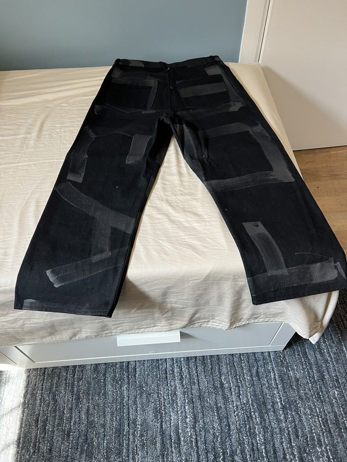 Raleigh Denim Raleigh Denim Workshop Hand Painted Rowan Jeans Size 34 Size US 34 / EU 50 - 6 Thumbnail