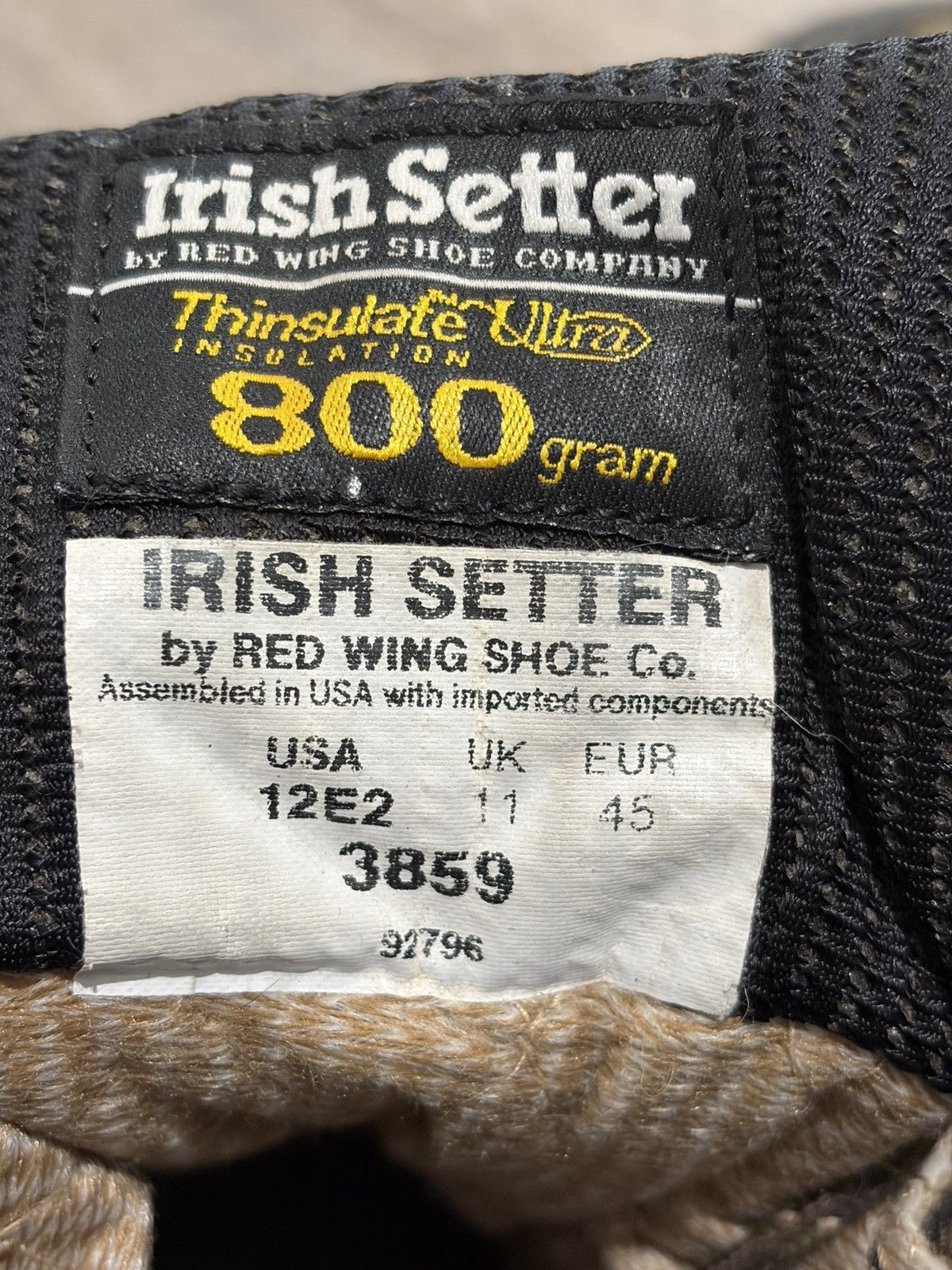 Red Wing Irish Setter Boots Mens Camo 800g Thinsulate Gore-Tex Size US 12 / EU 45 - 20 Thumbnail